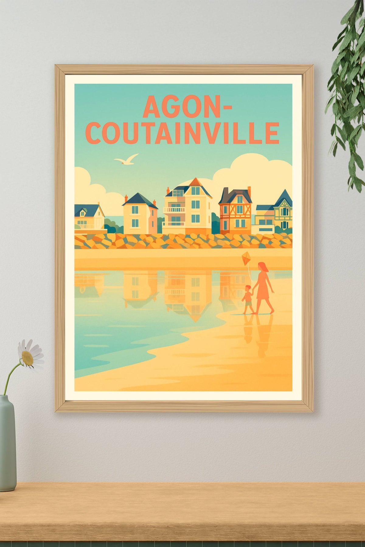 Affiche de Agon-Coutainville - Sérénité en bord de mer