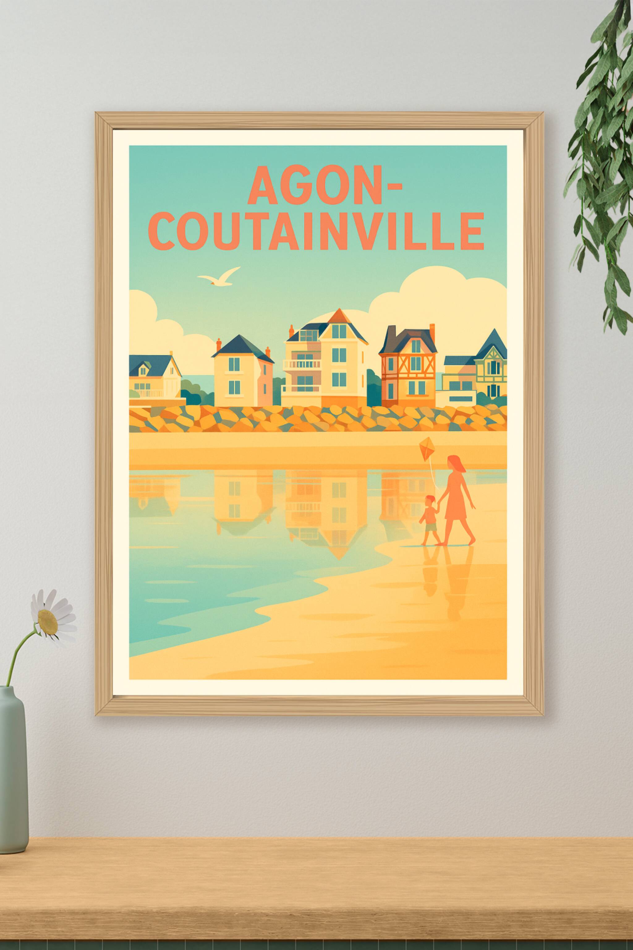Affiche de Agon-Coutainville - Sérénité en bord de mer