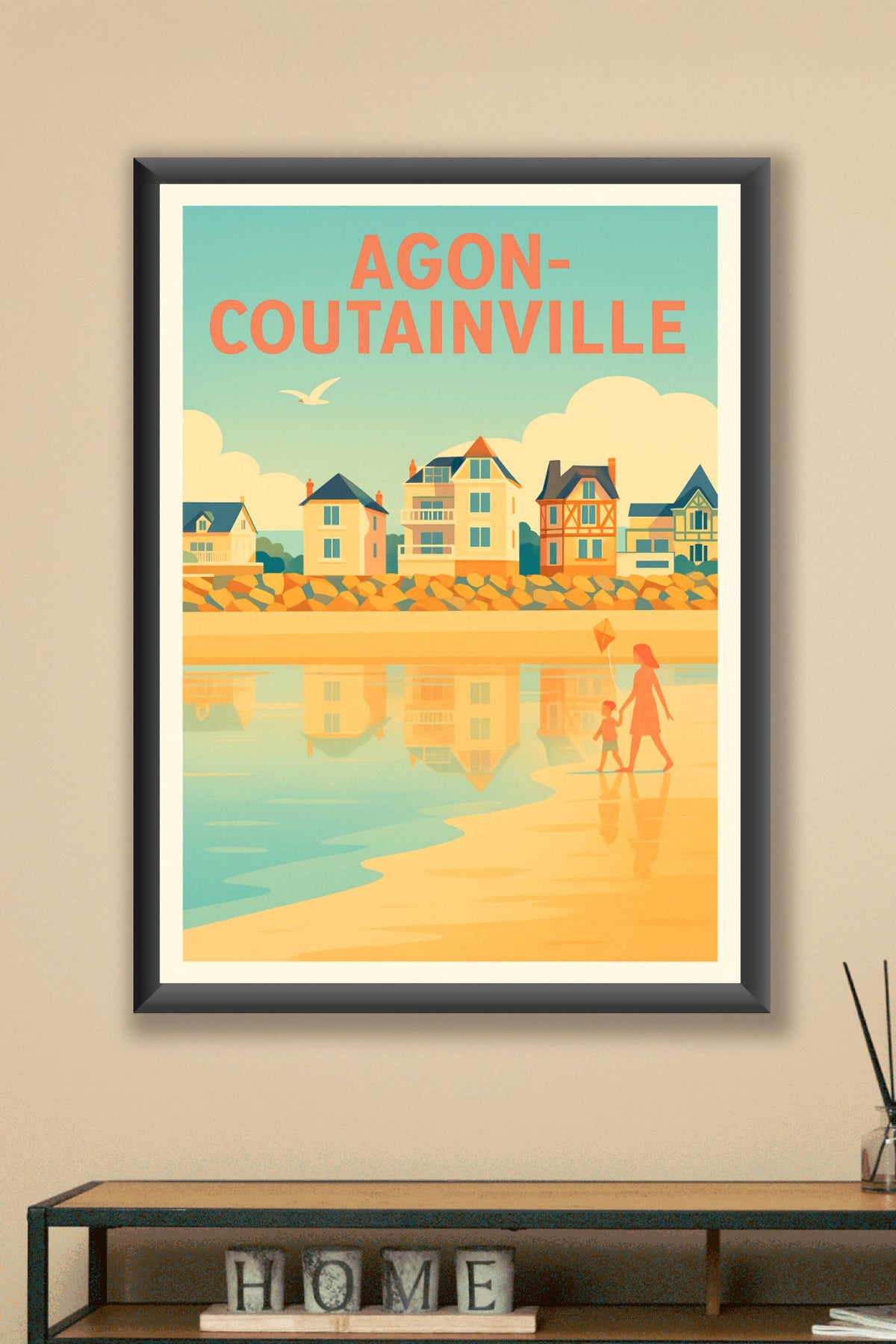 Affiche de Agon-Coutainville - Sérénité en bord de mer