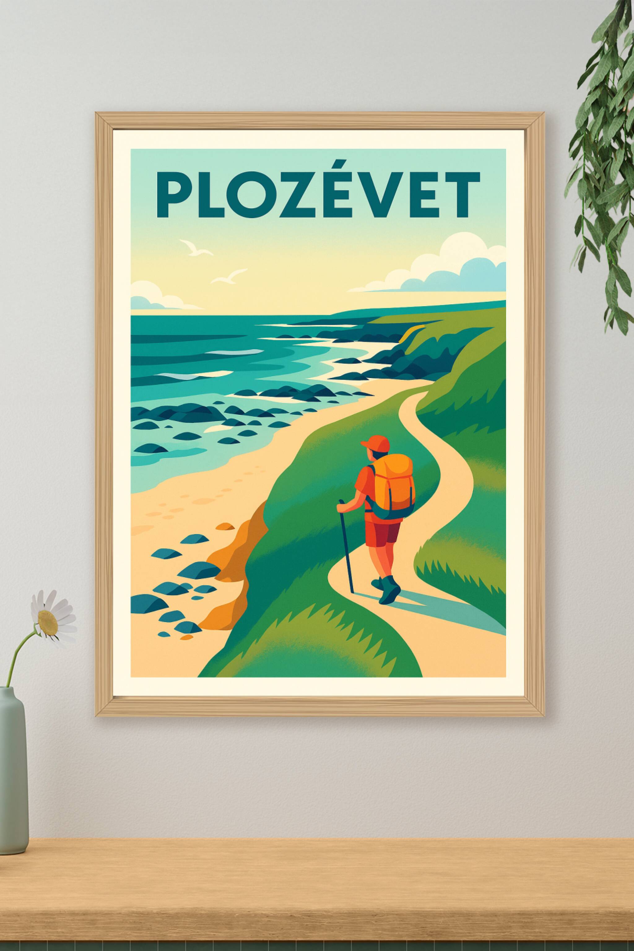 Affiche de Plozévet - Escapade Nature au Cœur de la Côte Bretonne
