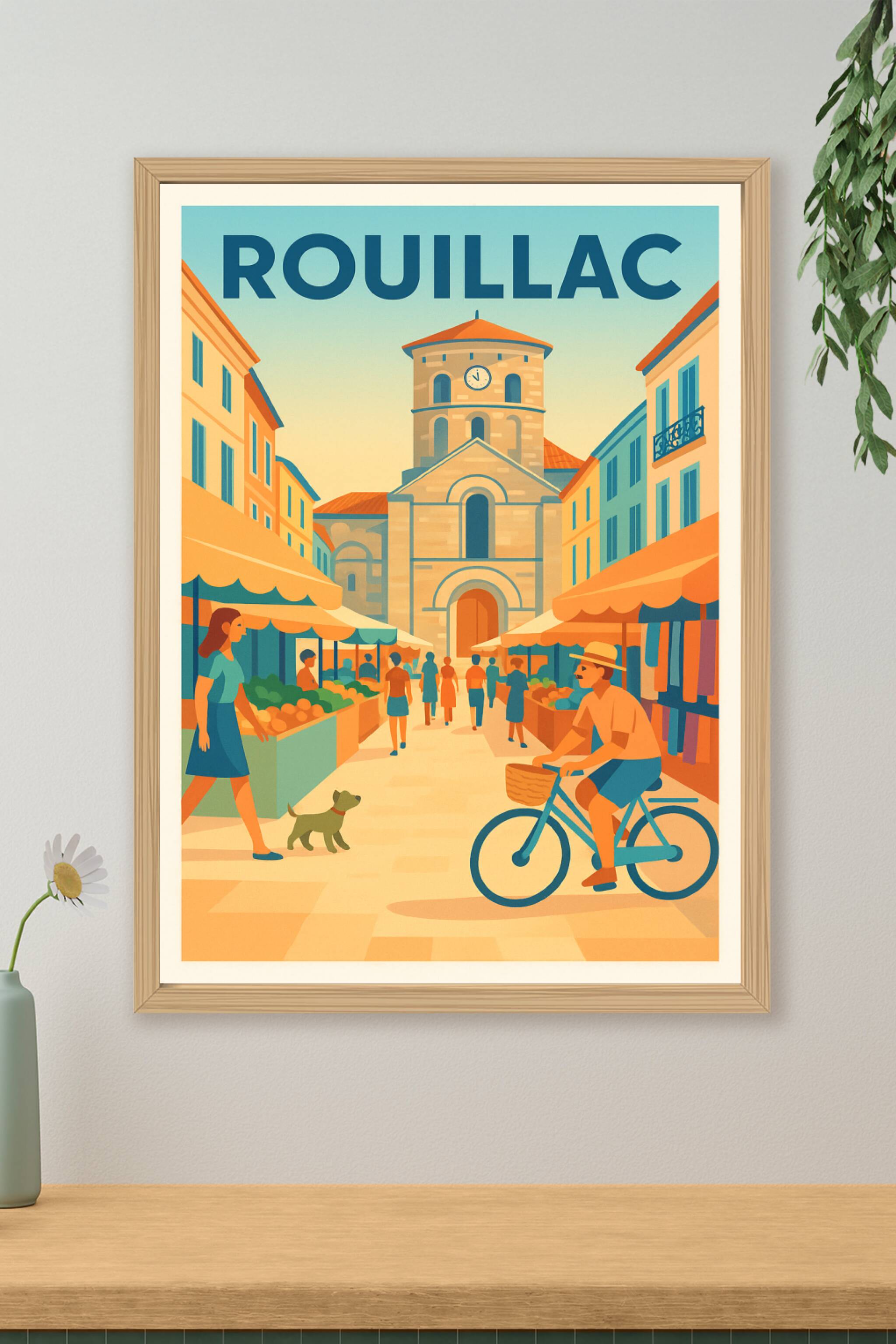 Affiche de Rouillac - L'art de vivre au cœur du marché animé