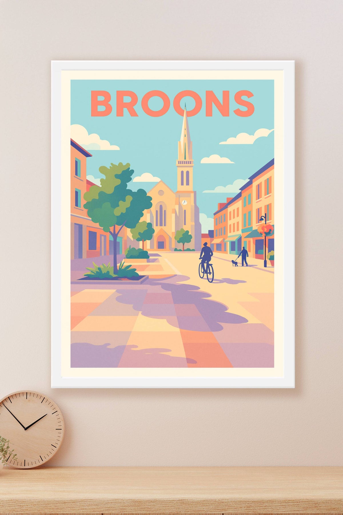 Affiche de Broons - L'élégance paisible du cœur de ville
