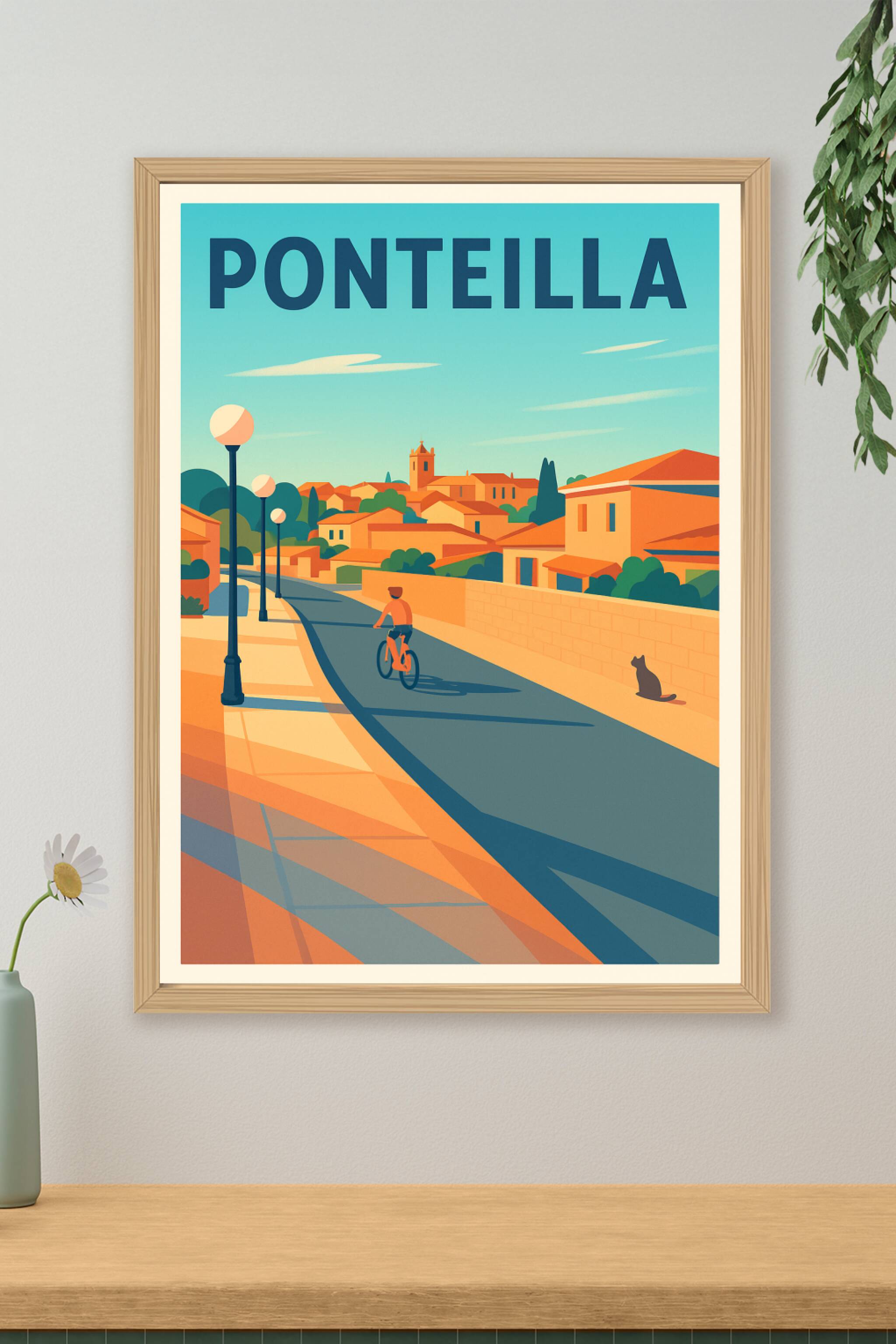 Affiche de Ponteilla - Escapade tranquille sous le soleil du sud