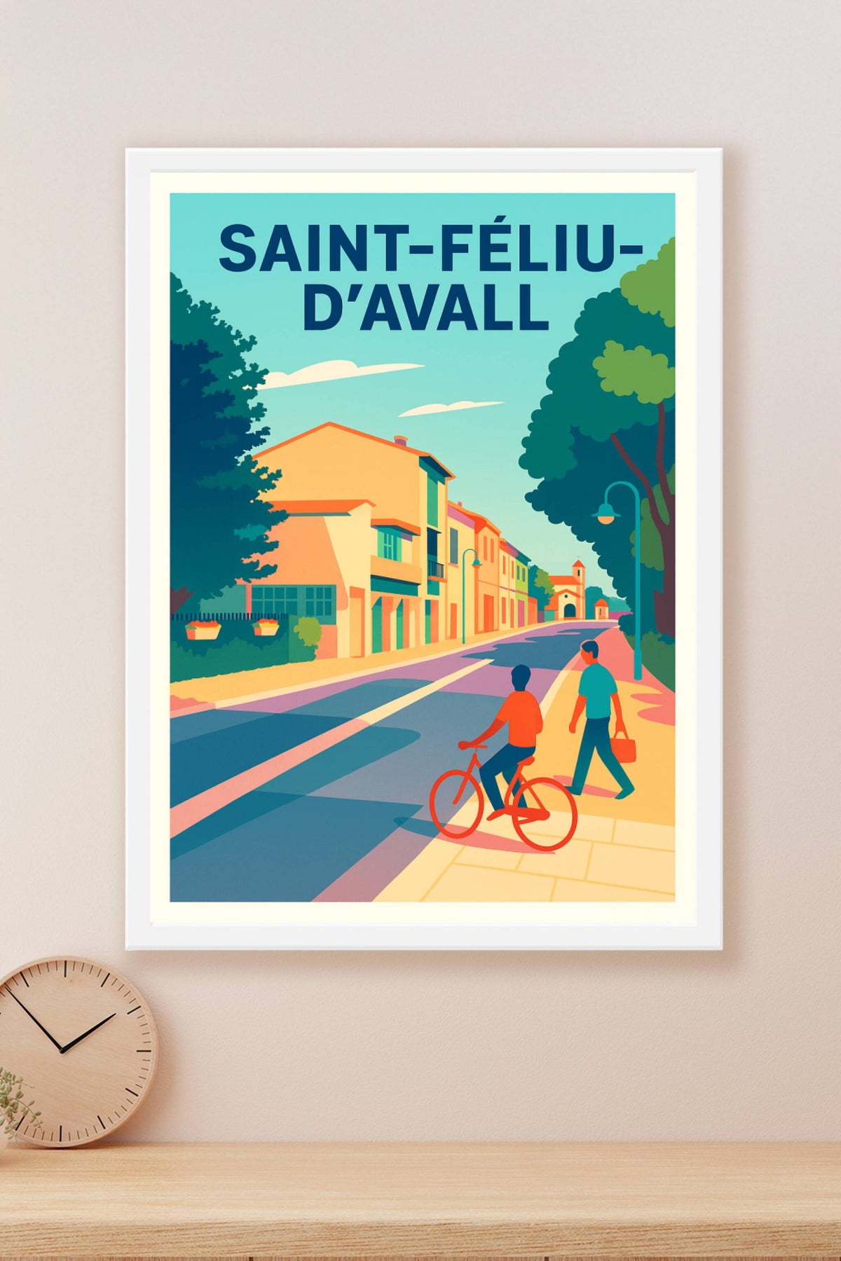 Affiche de Saint-Féliu-d'Avall - L'élégance tranquille d'un village catalan