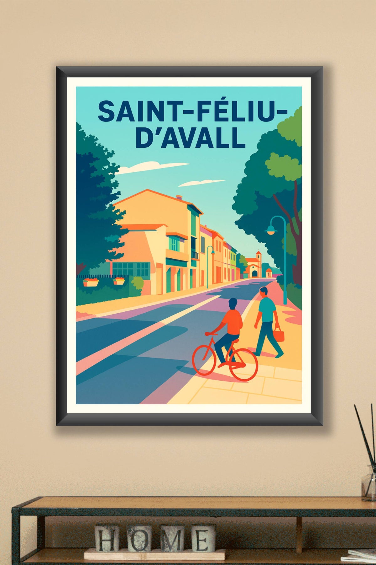 Affiche de Saint-Féliu-d'Avall - L'élégance tranquille d'un village catalan