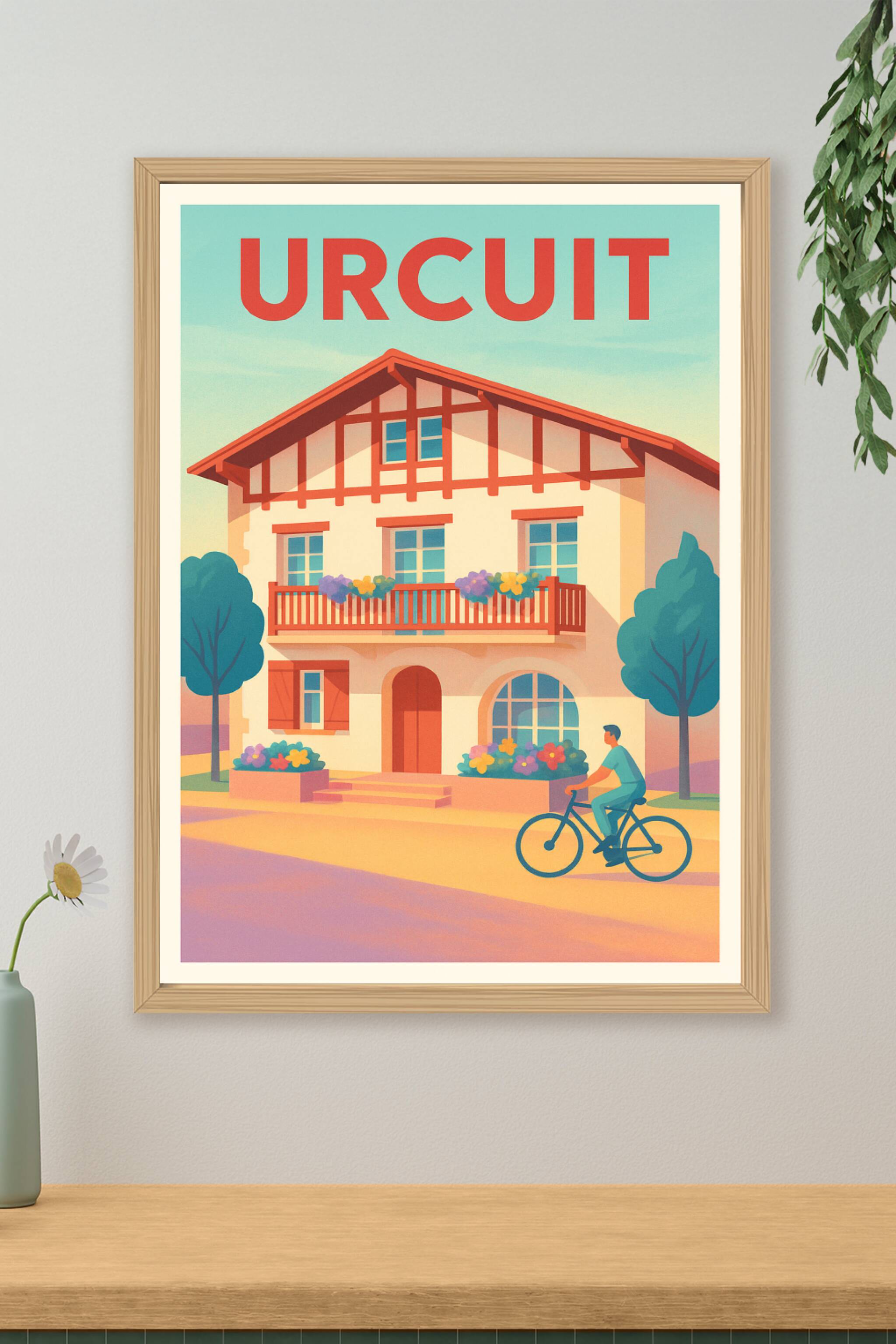 Affiche de Urcuit - Charme et douceur basque au fil des saisons