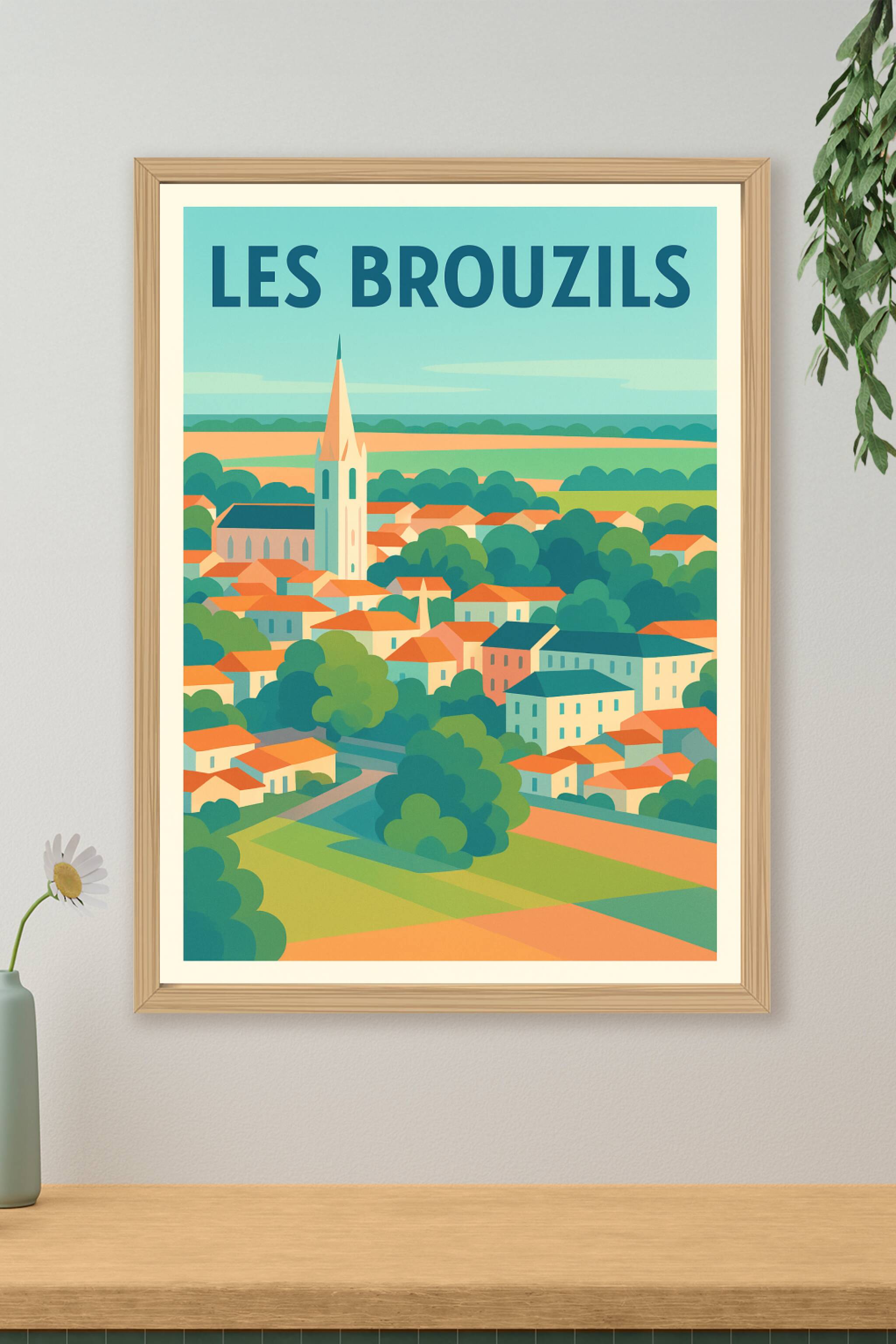Affiche de Les Brouzils - Charme pittoresque de la campagne vendéenne