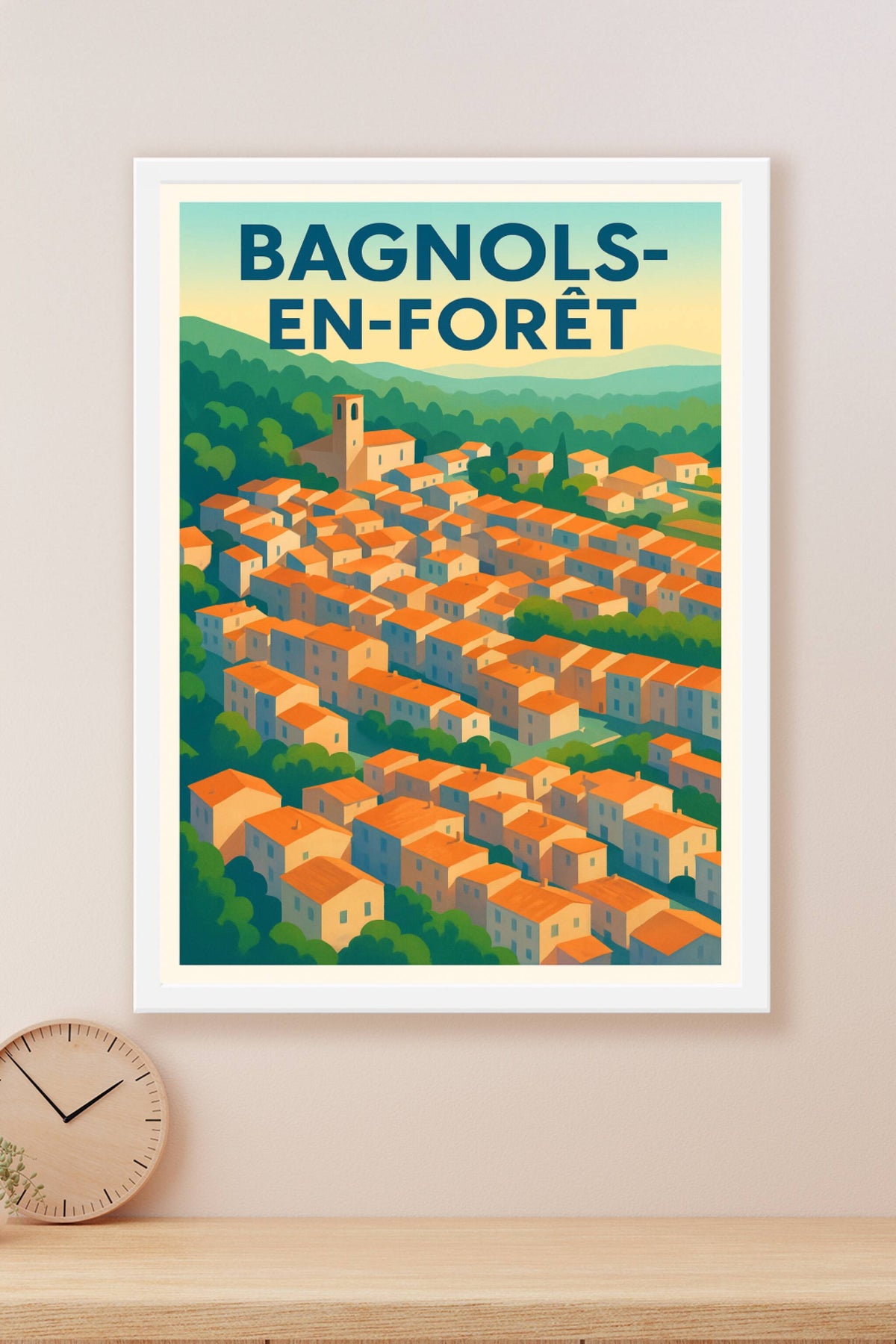 Affiche de Bagnols-en-Forêt - Village provençal au cœur de la nature