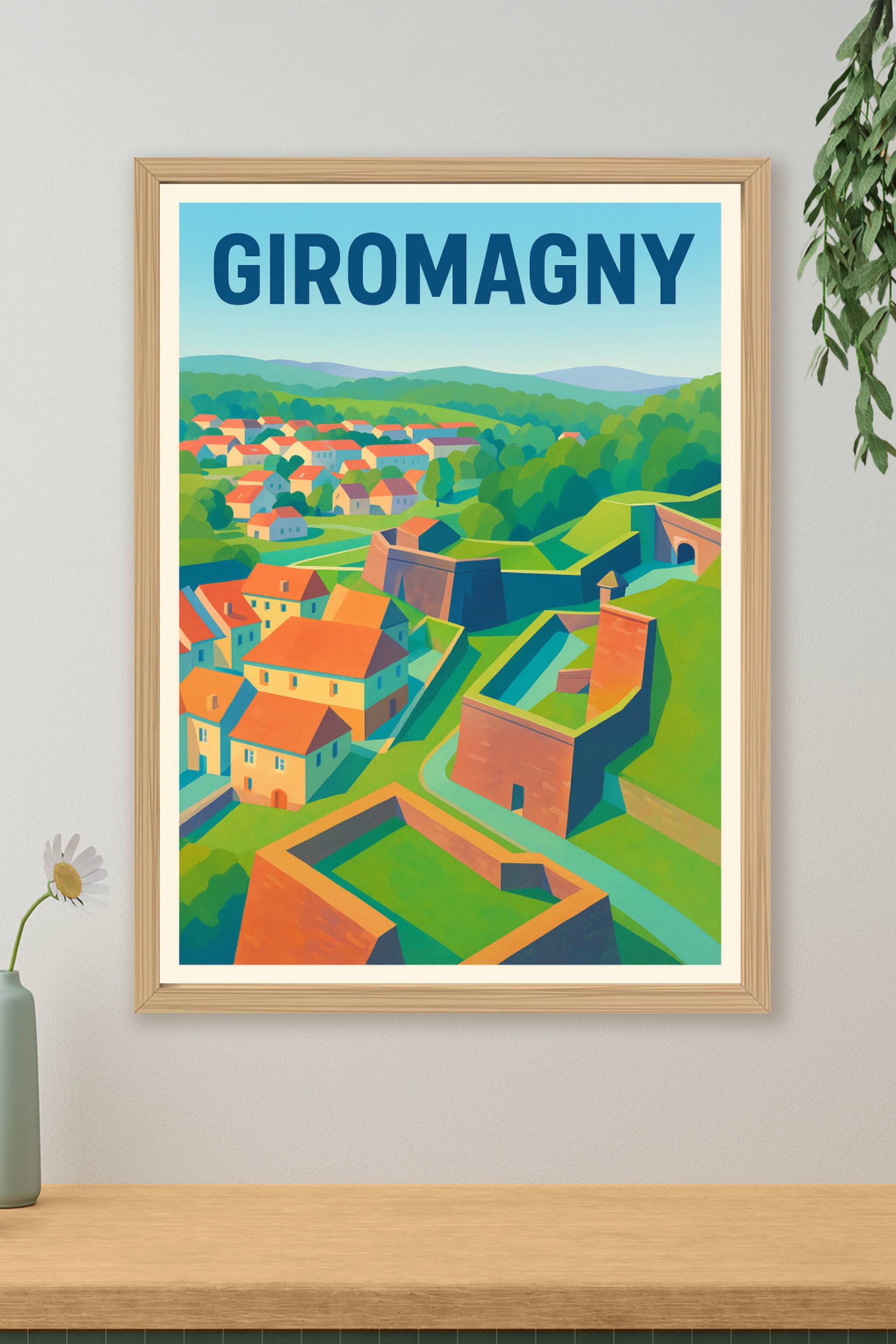 Affiche de Giromagny - Entre nature et fortifications historiques