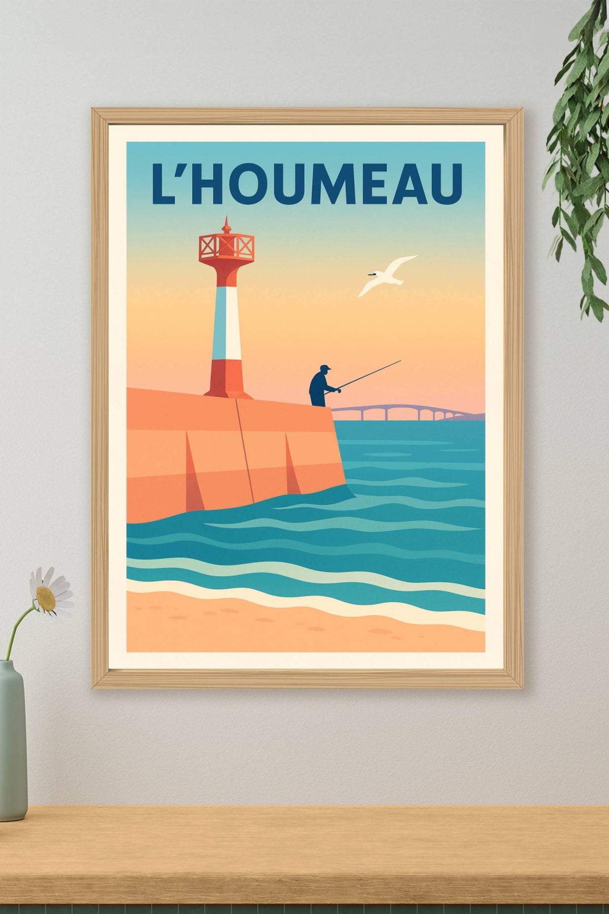 Affiche de L'Houmeau - Douceur maritime et pêche paisible