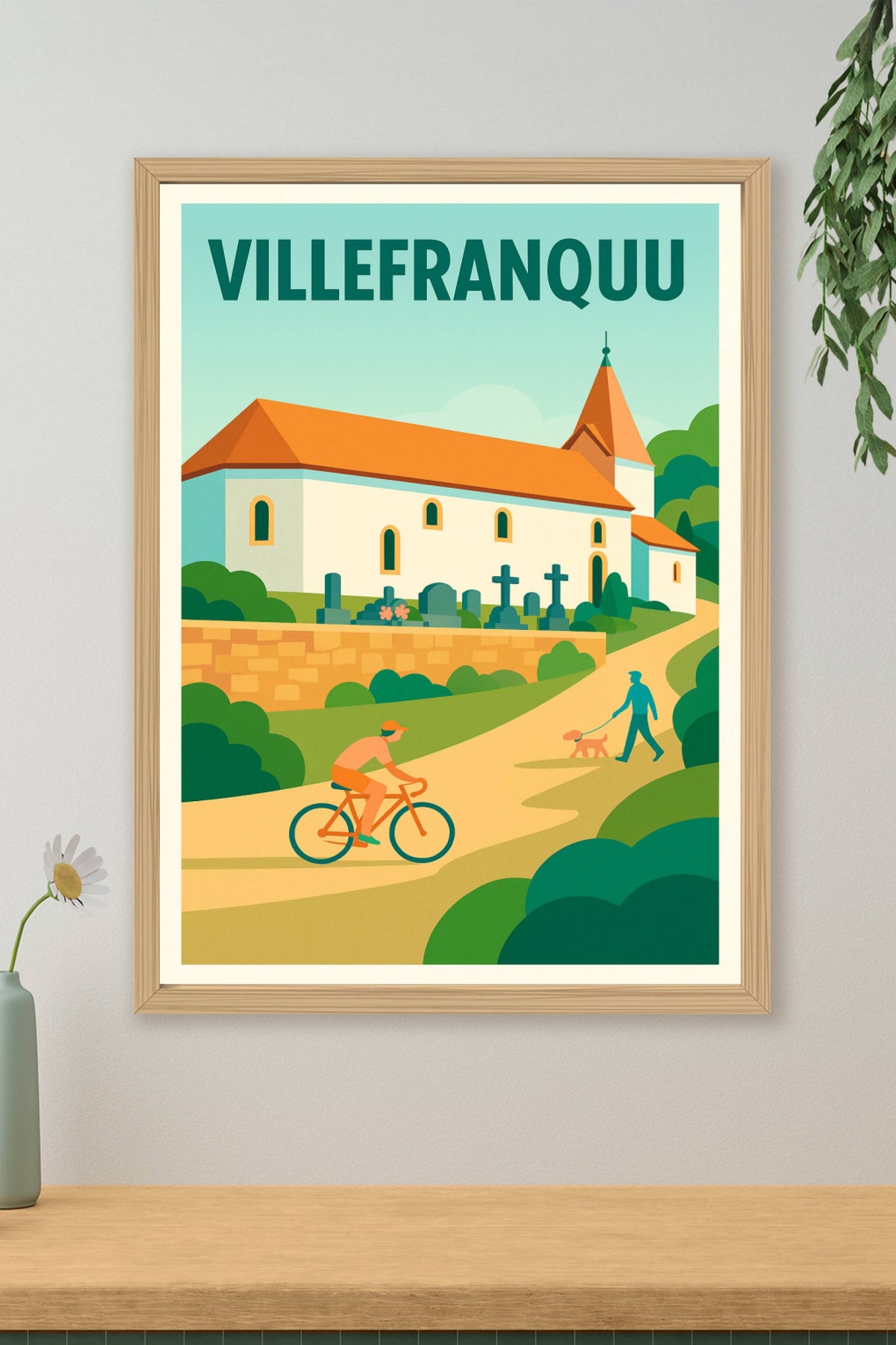 Affiche de Villefranque - Douceur et charme basque au quotidien