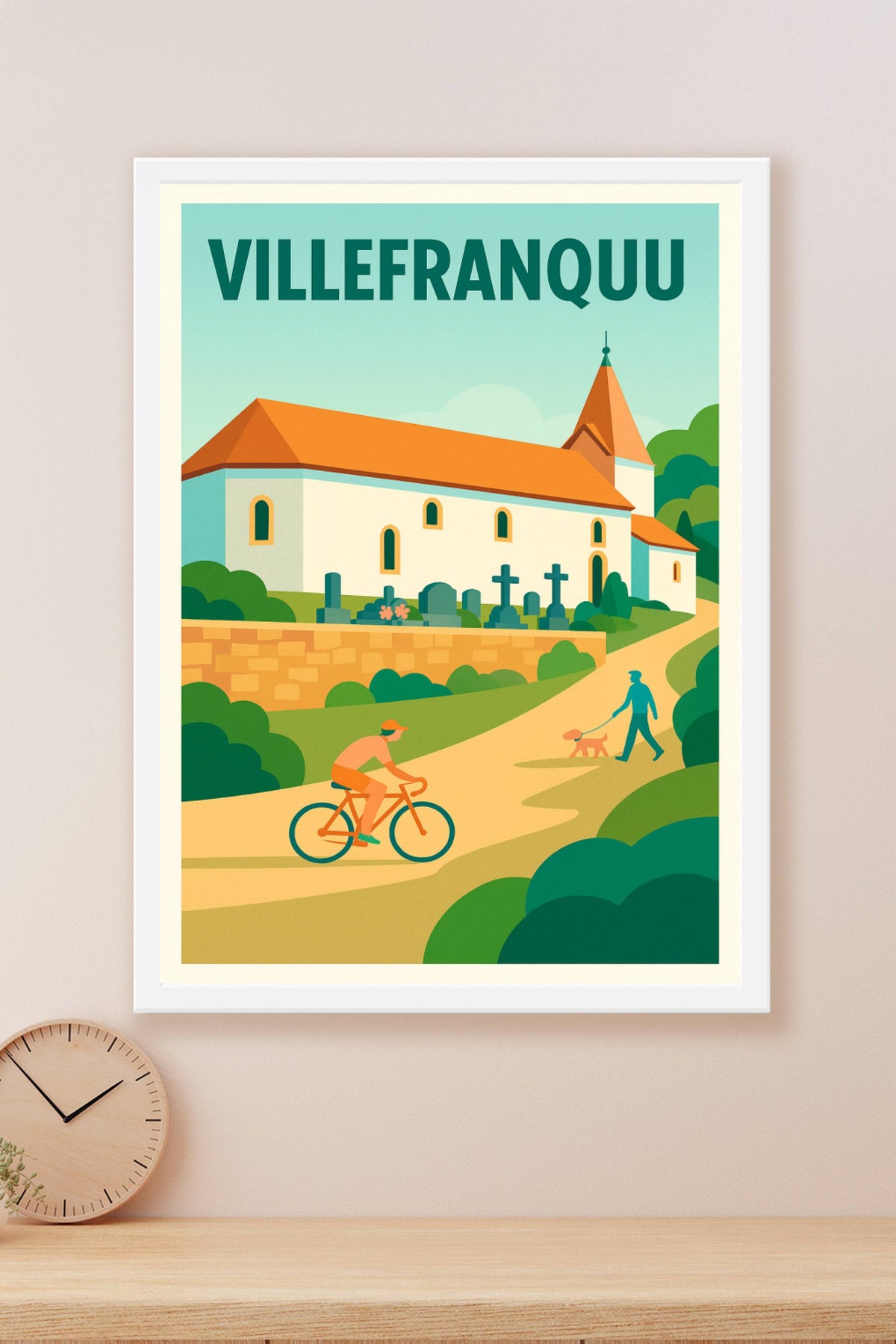 Affiche de Villefranque - Douceur et charme basque au quotidien