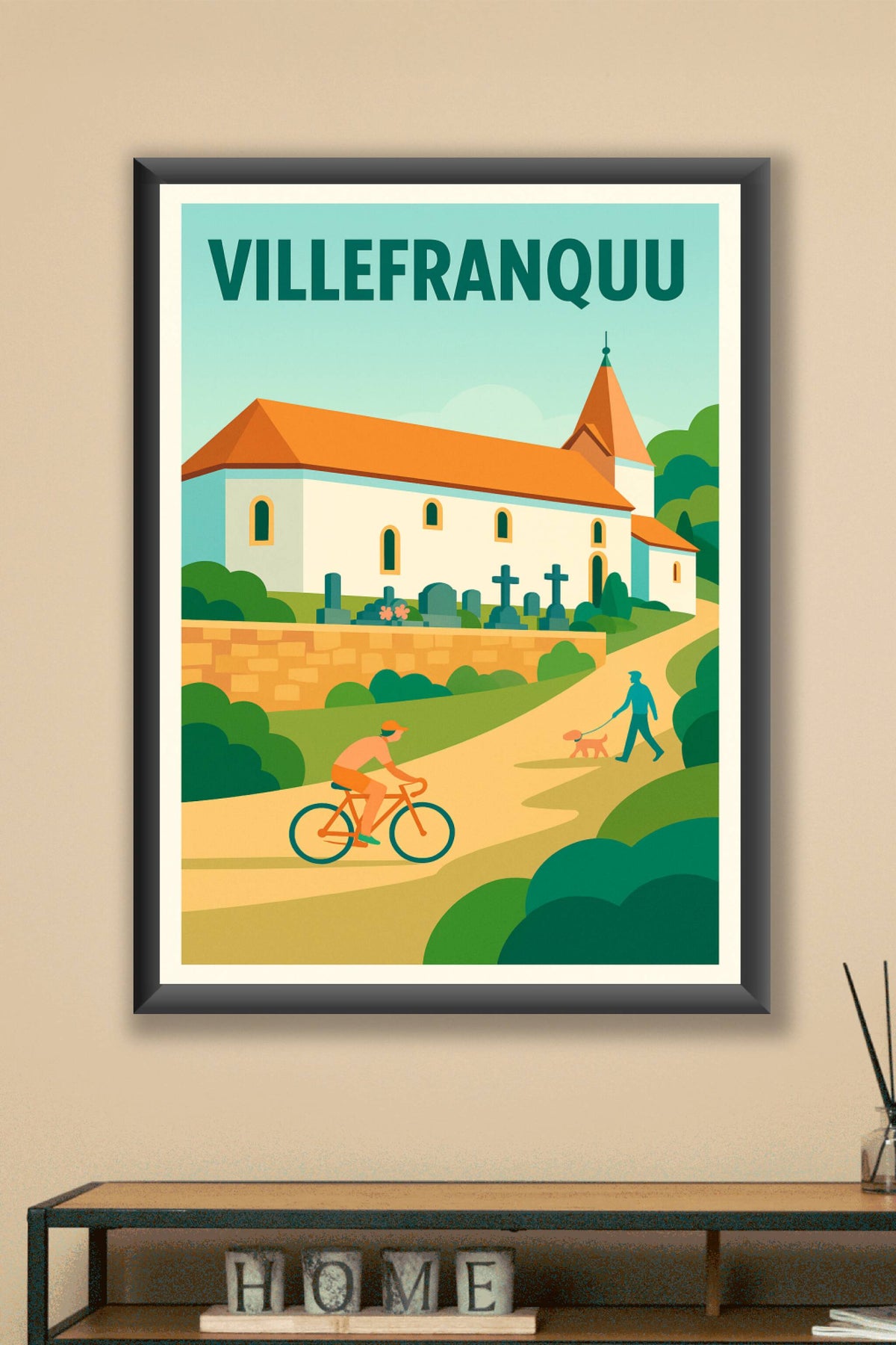 Affiche de Villefranque - Douceur et charme basque au quotidien