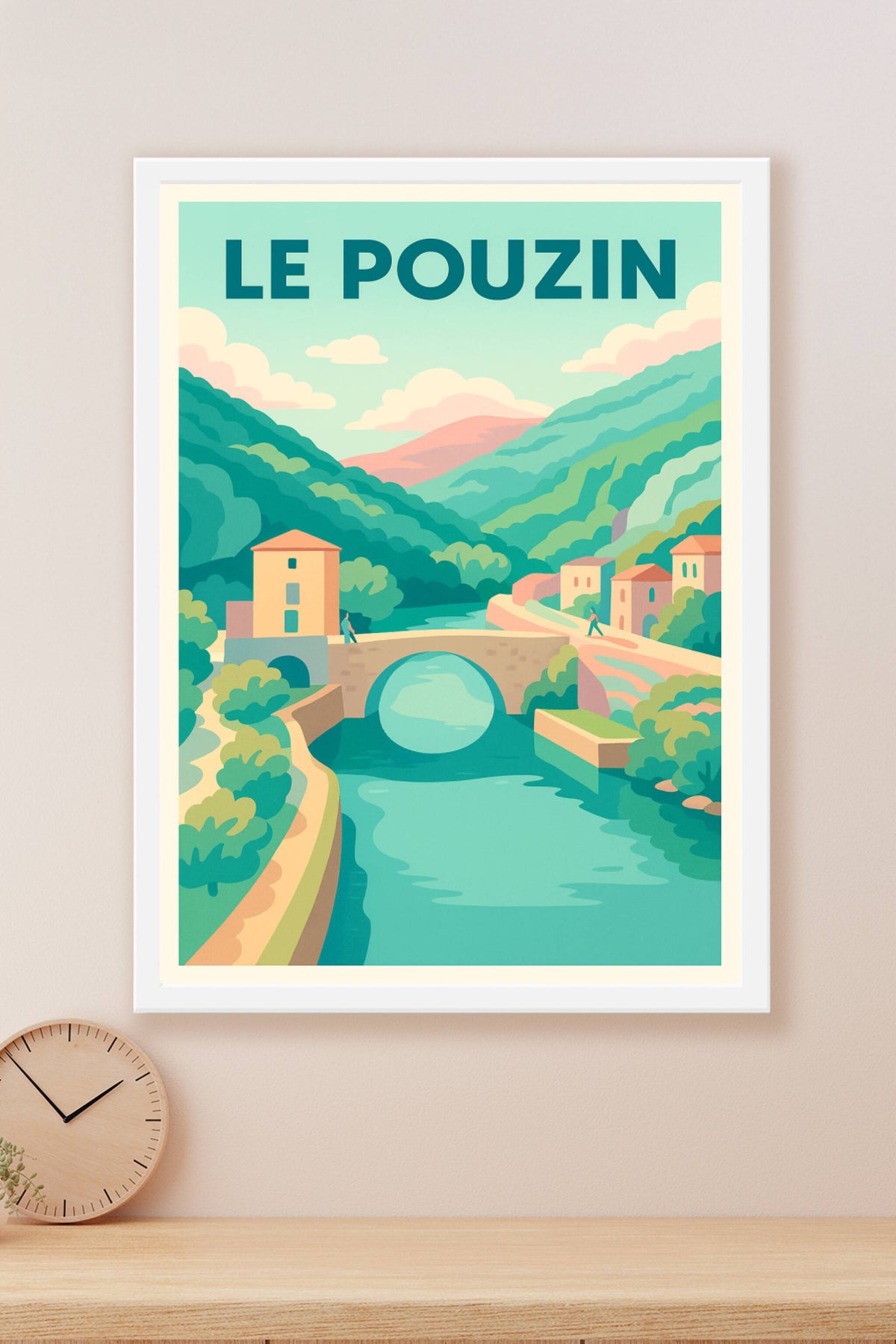 Affiche de Le Pouzin - Harmonie naturelle au fil de la rivière