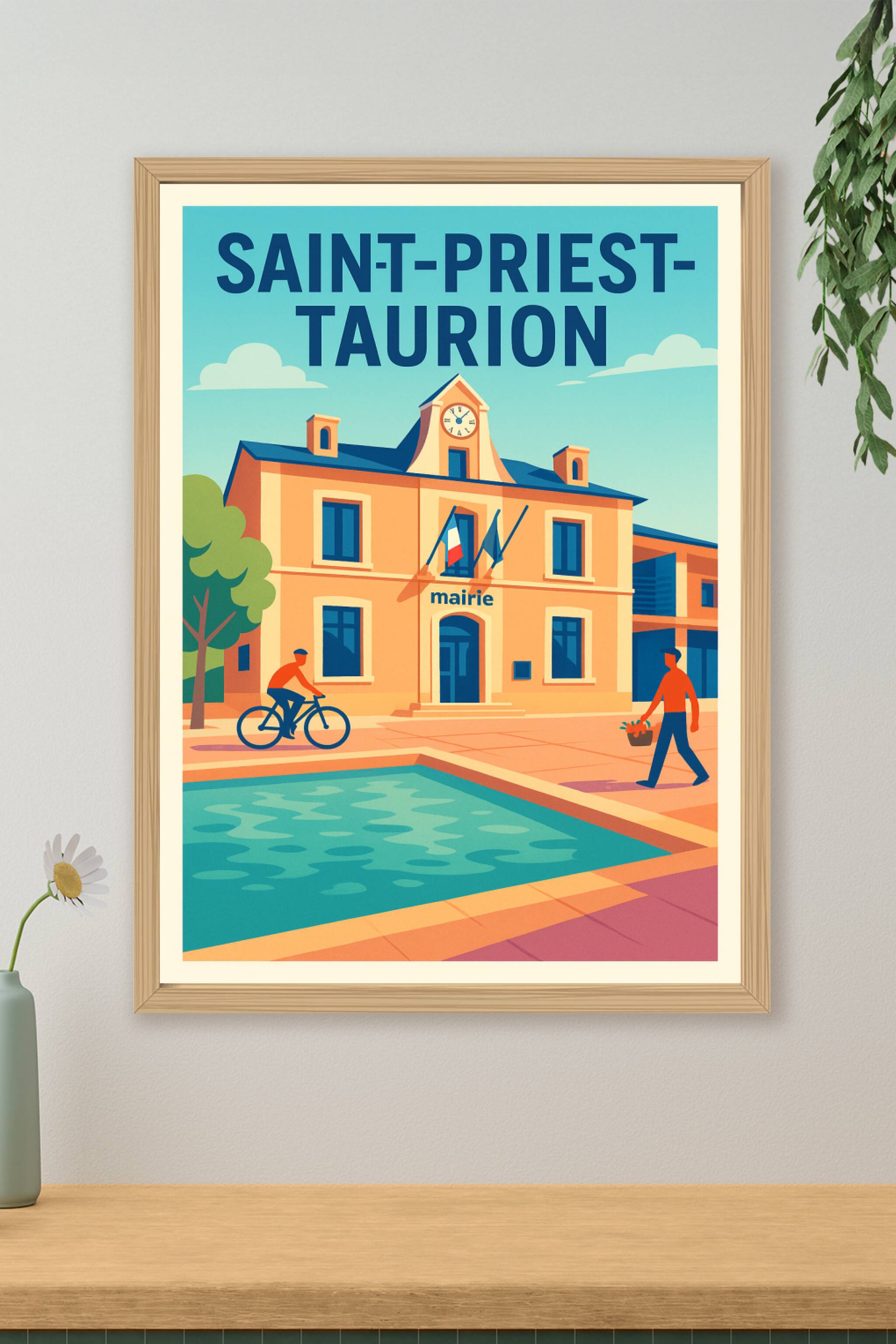Affiche de Saint-Priest-Taurion - Charme et sérénité au cœur de la mairie
