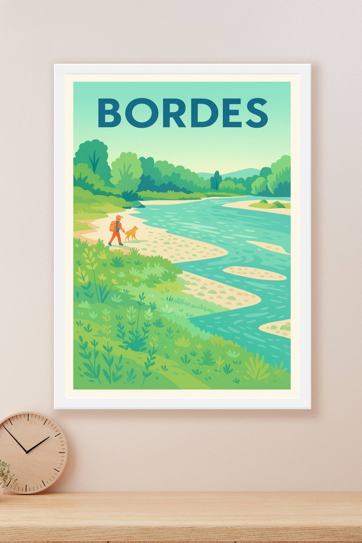 Affiche de Bordes - Sérénité au bord de l'eau