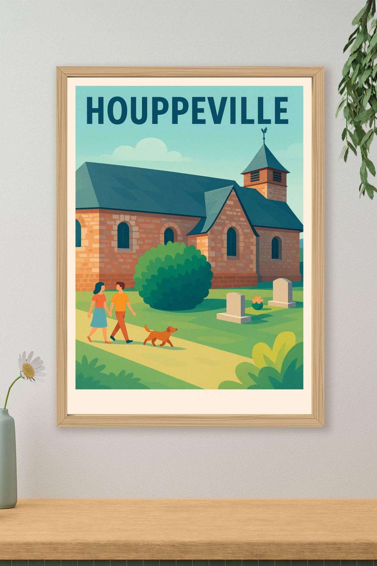 Affiche de Houppeville - Charmante Promenade au Cœur du Village