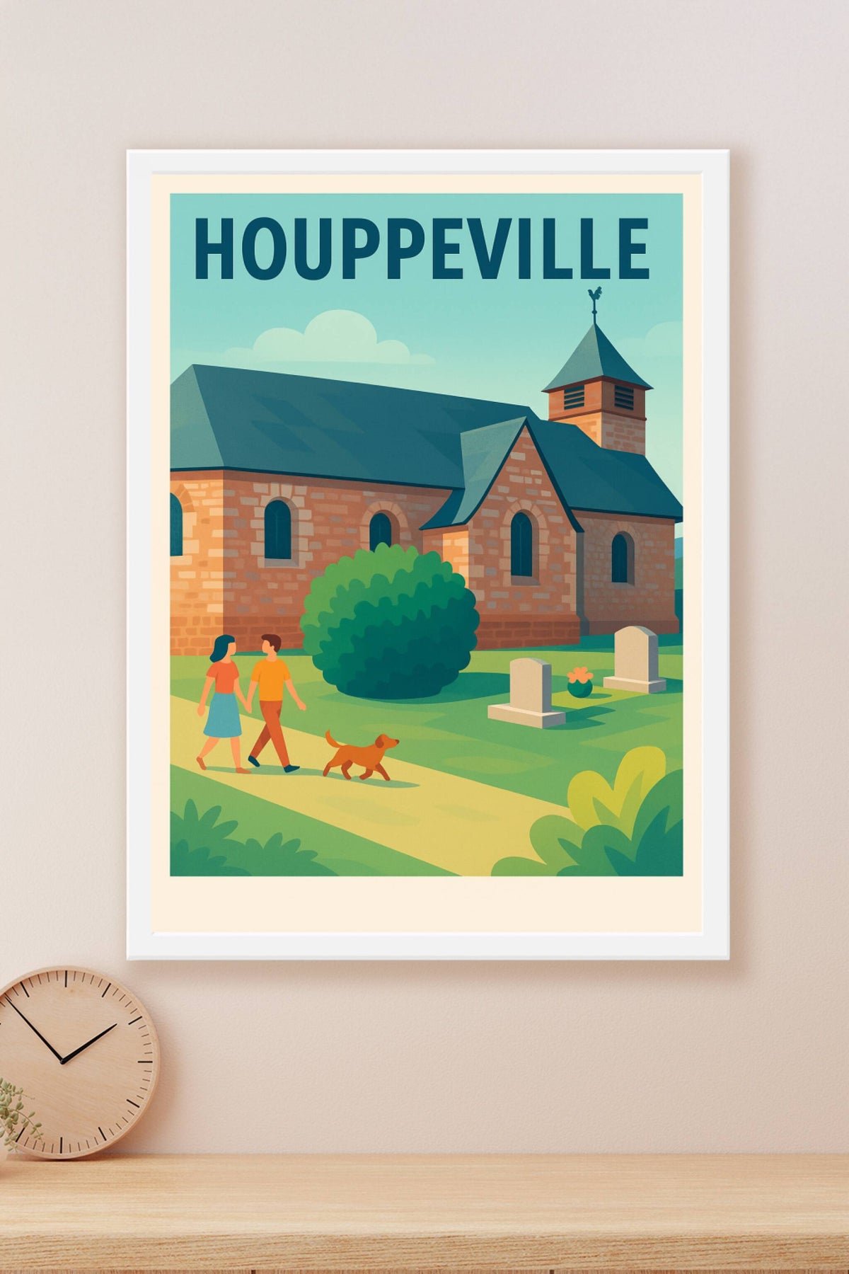 Affiche de Houppeville - Charmante Promenade au Cœur du Village