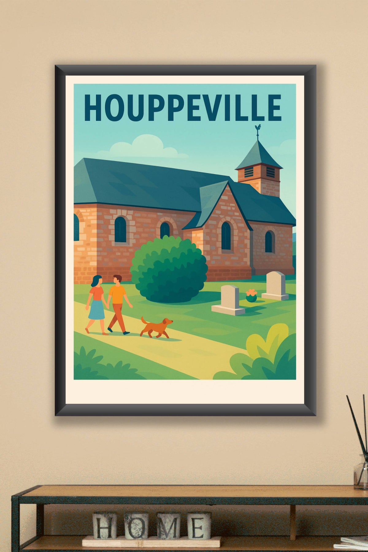 Affiche de Houppeville - Charmante Promenade au Cœur du Village