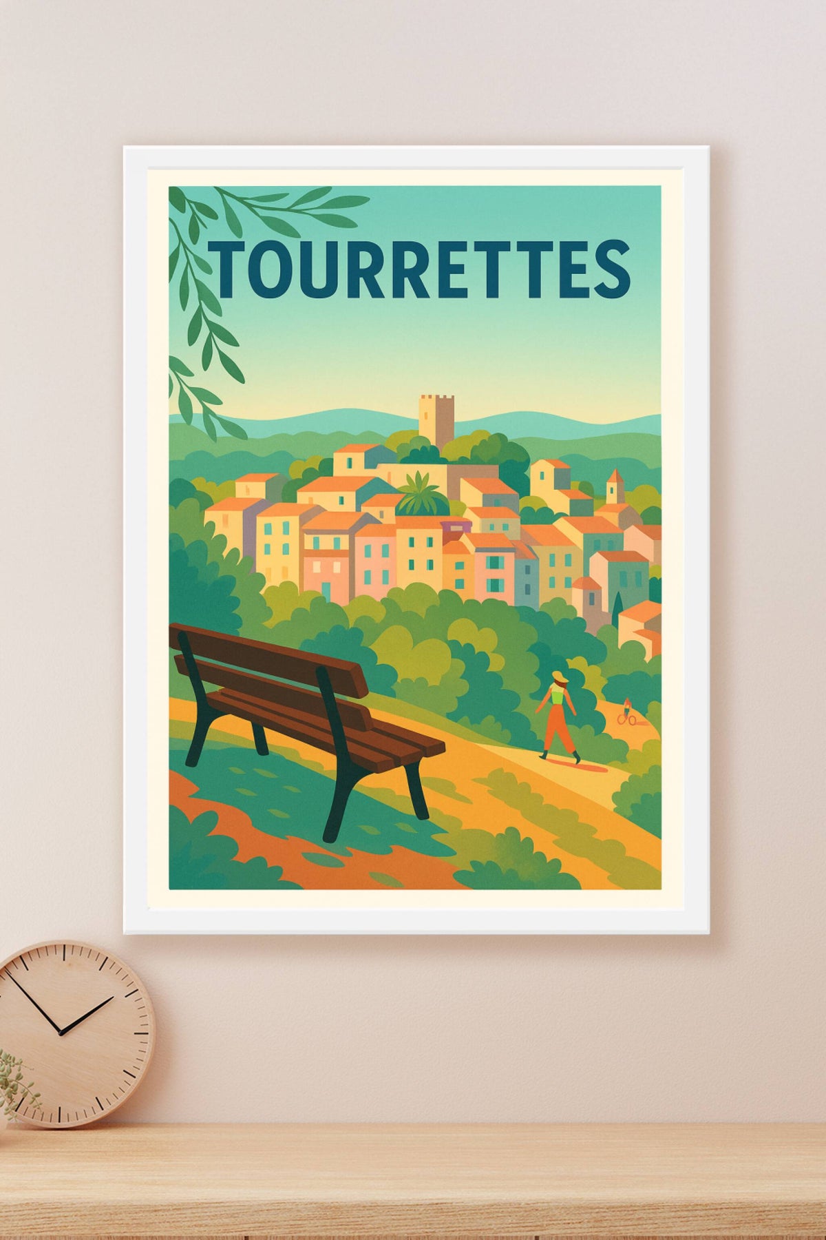 Affiche de Tourrettes - Village pittoresque au cœur de la nature