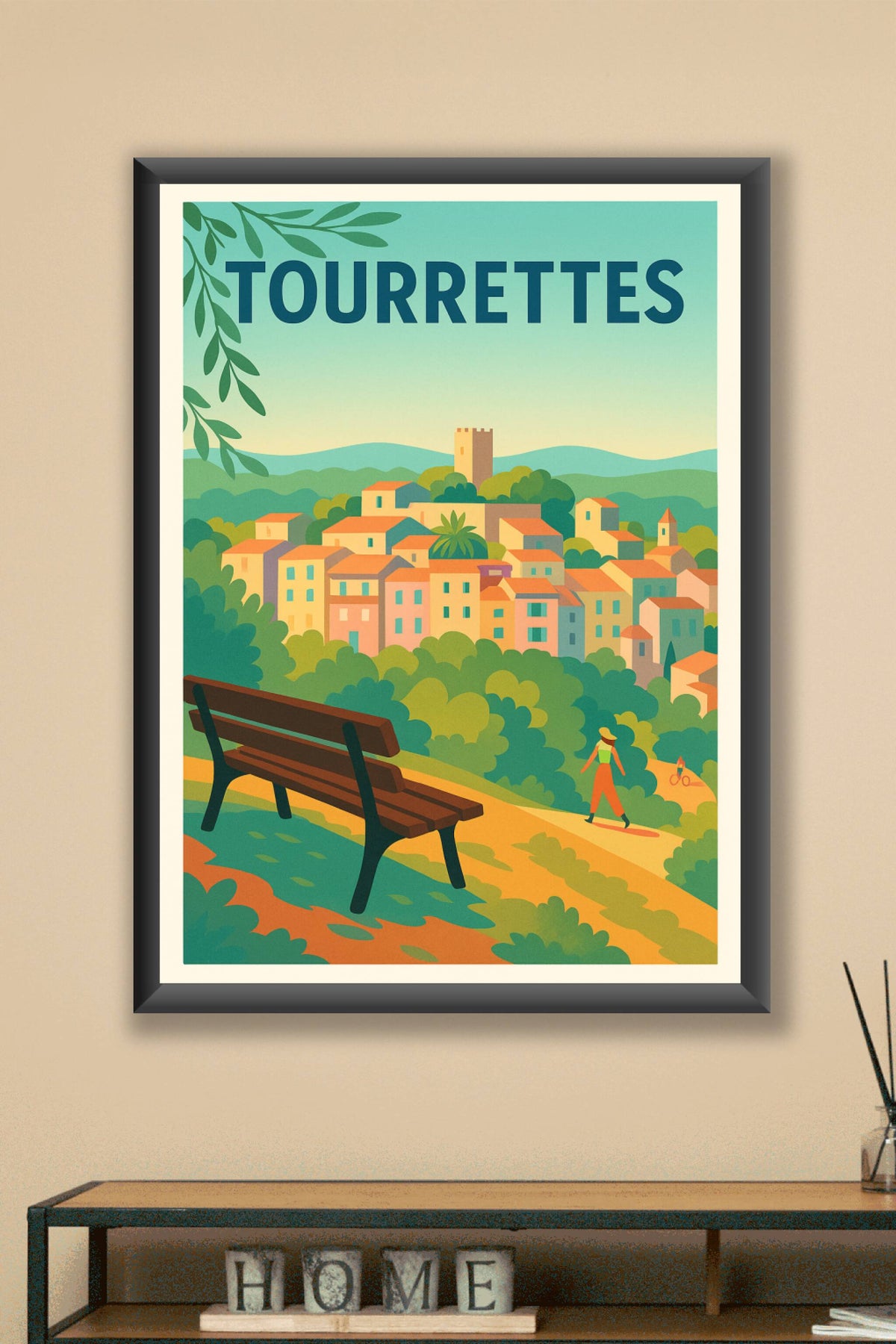 Affiche de Tourrettes - Village pittoresque au cœur de la nature