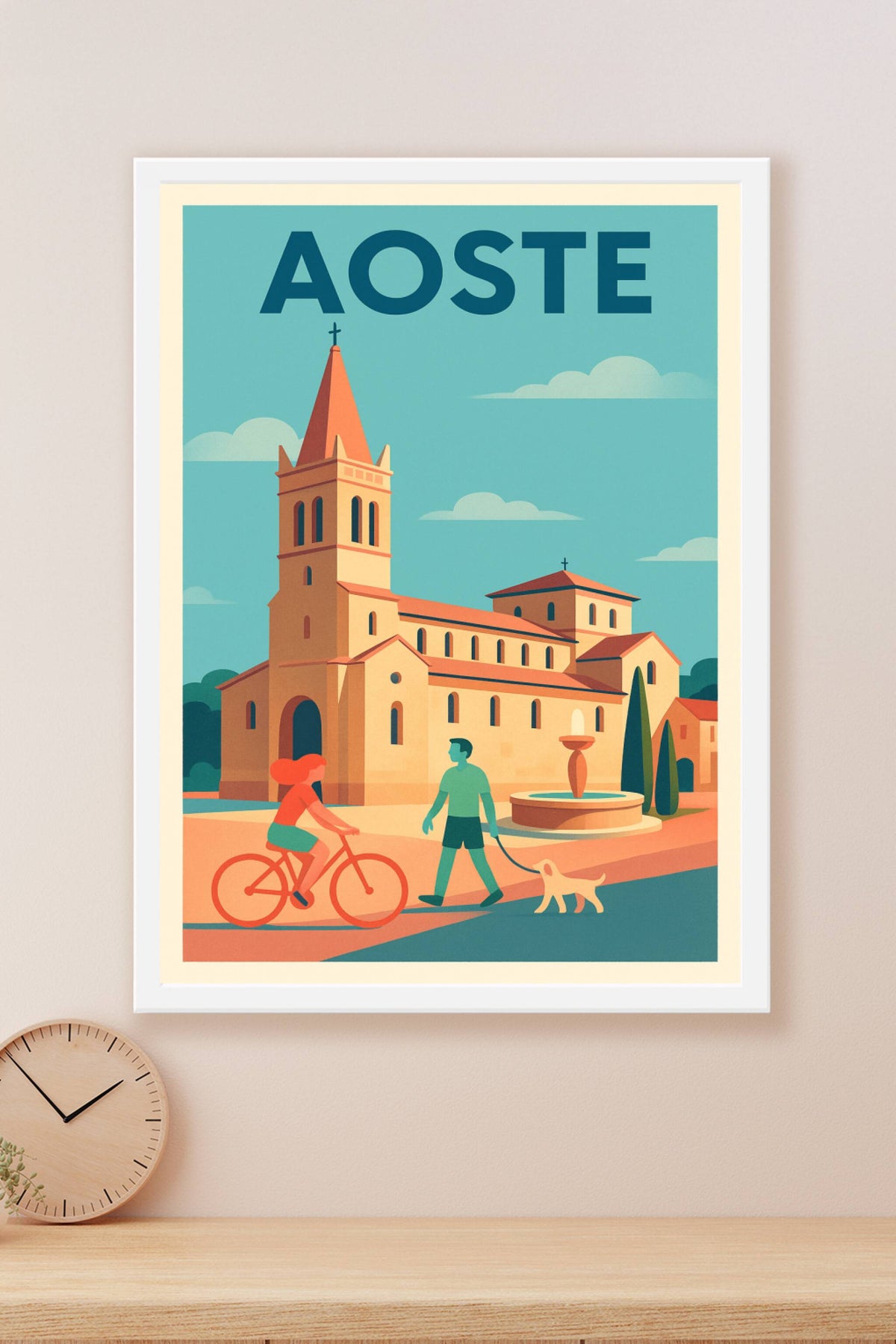 Affiche de Aoste - Charme et douceur de vivre alpine