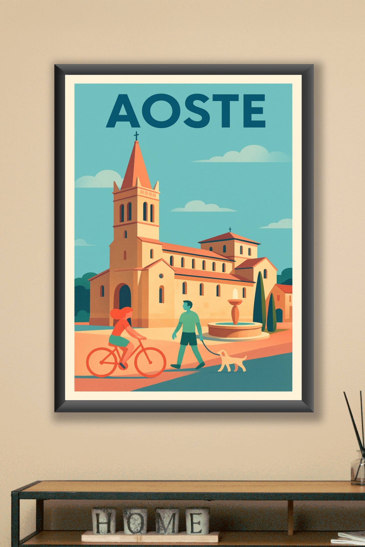 Affiche de Aoste - Charme et douceur de vivre alpine