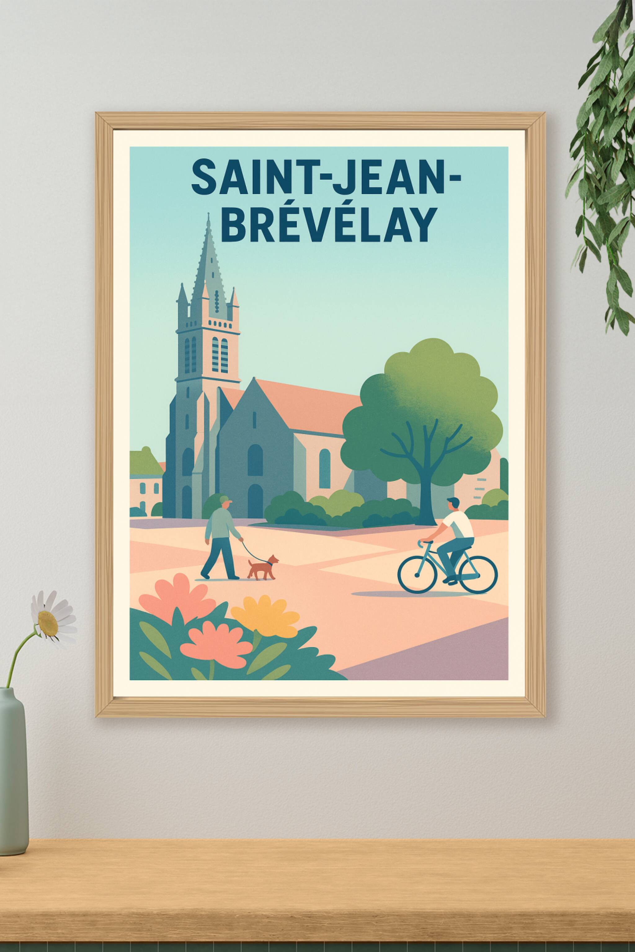 Affiche de Saint-Jean-Brévelay - Charme paisible et vie douce