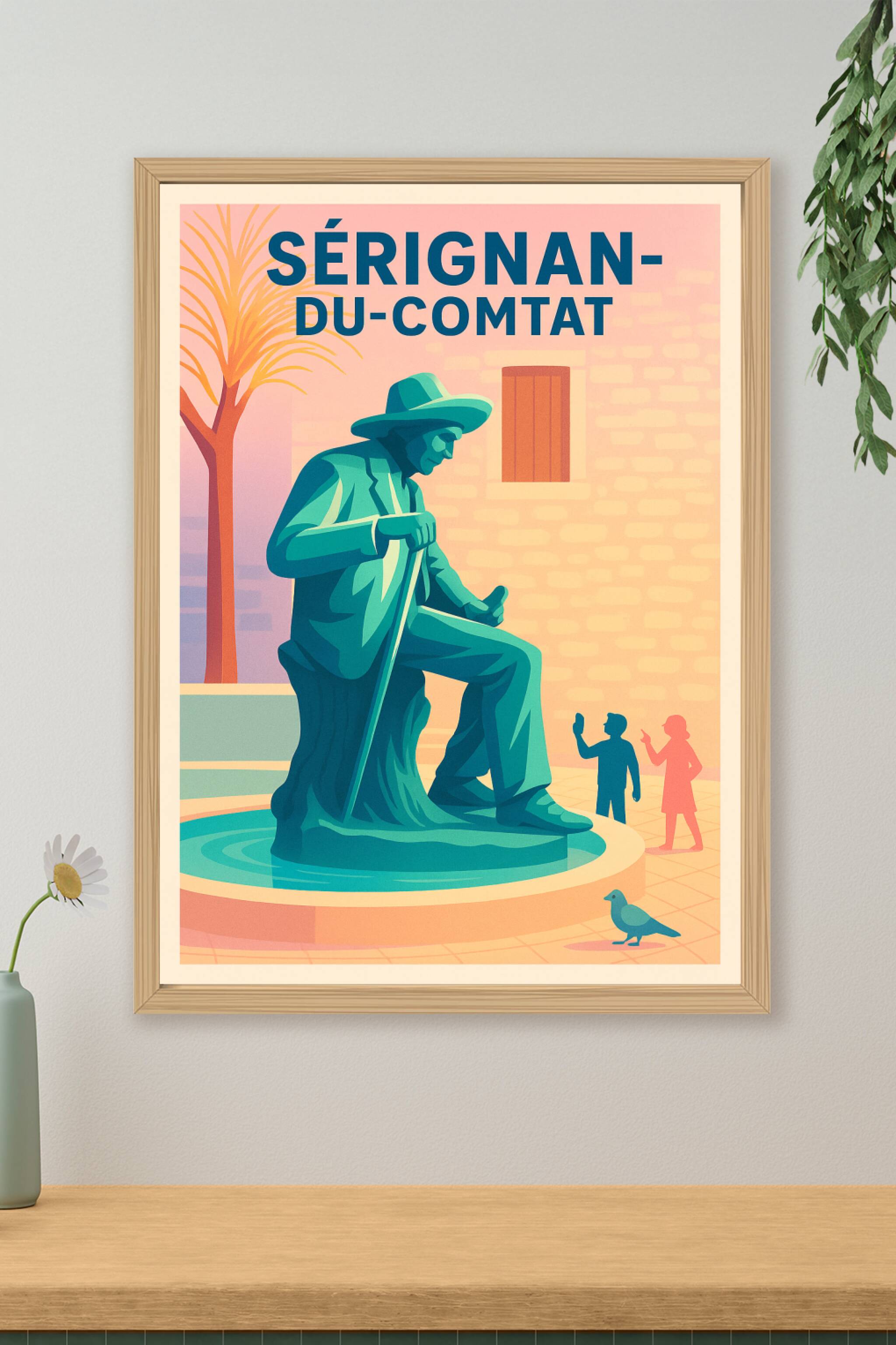Affiche de Sérignan-du-Comtat - Charme et histoire au cœur du Comtat
