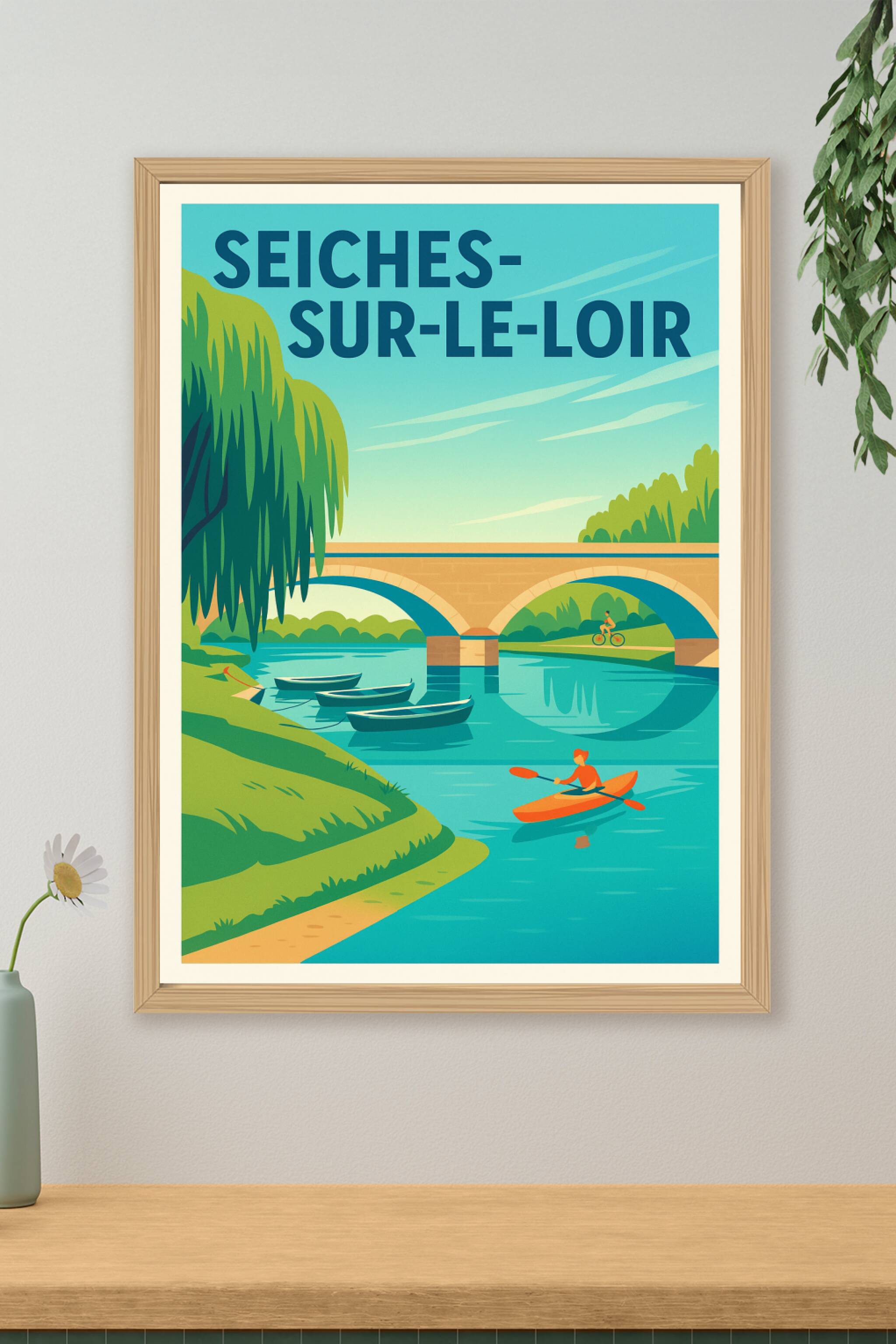 Affiche de Seiches-sur-le-Loir - Escapade paisible au fil de l'eau