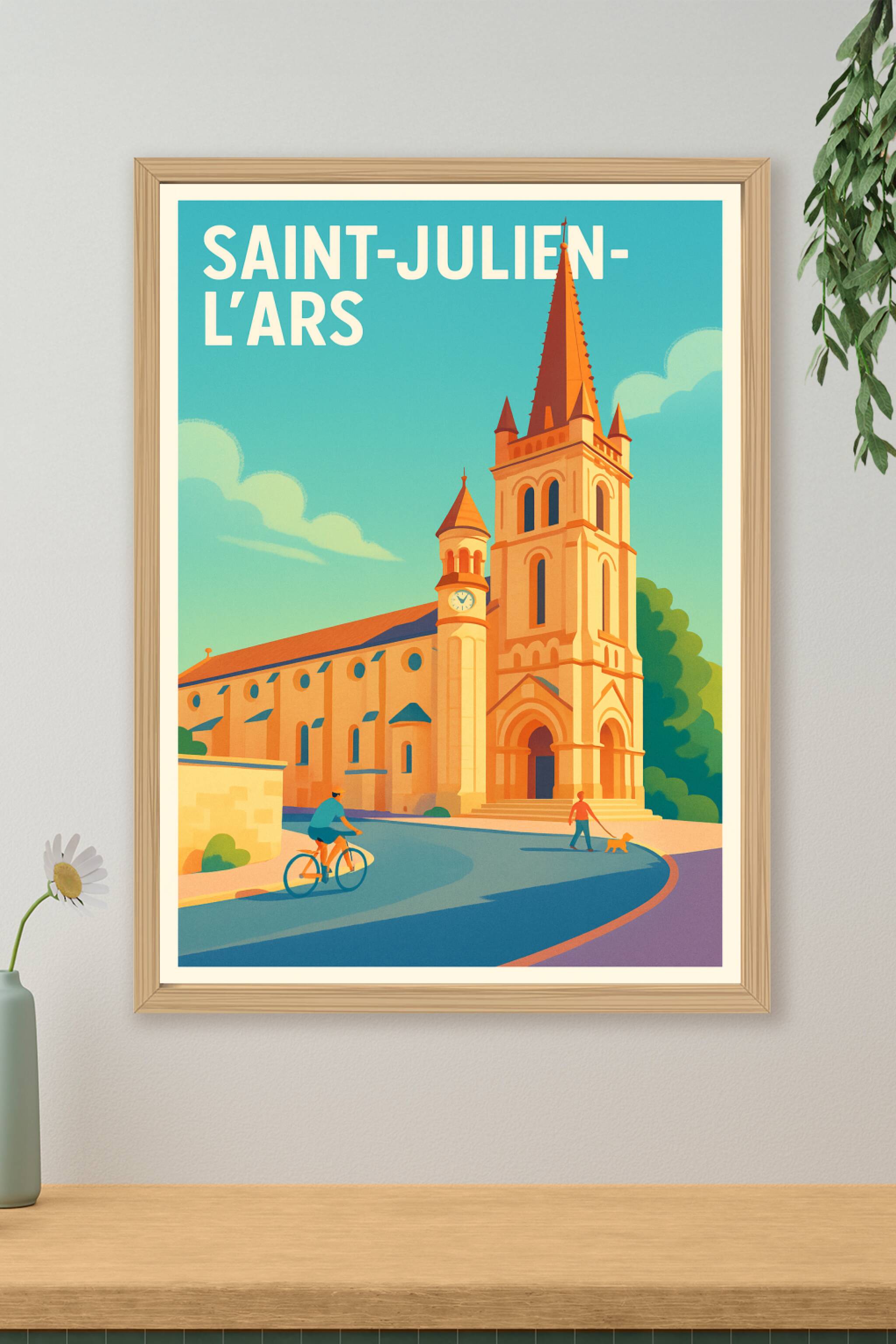 Affiche de Saint-Julien-l'Ars - Charme et sérénité au cœur du village