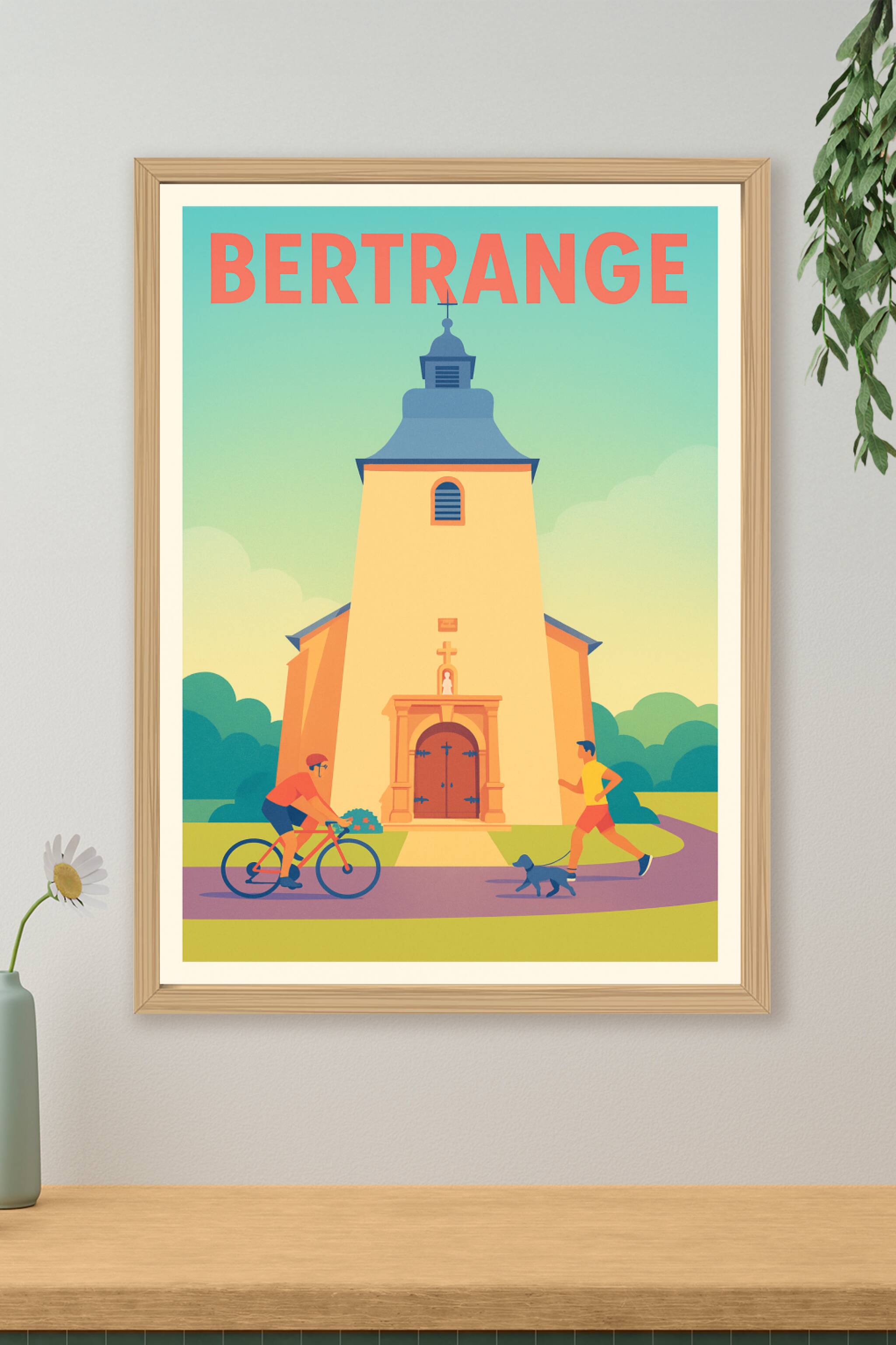 Affiche de Bertrange - Harmonie entre nature et patrimoine