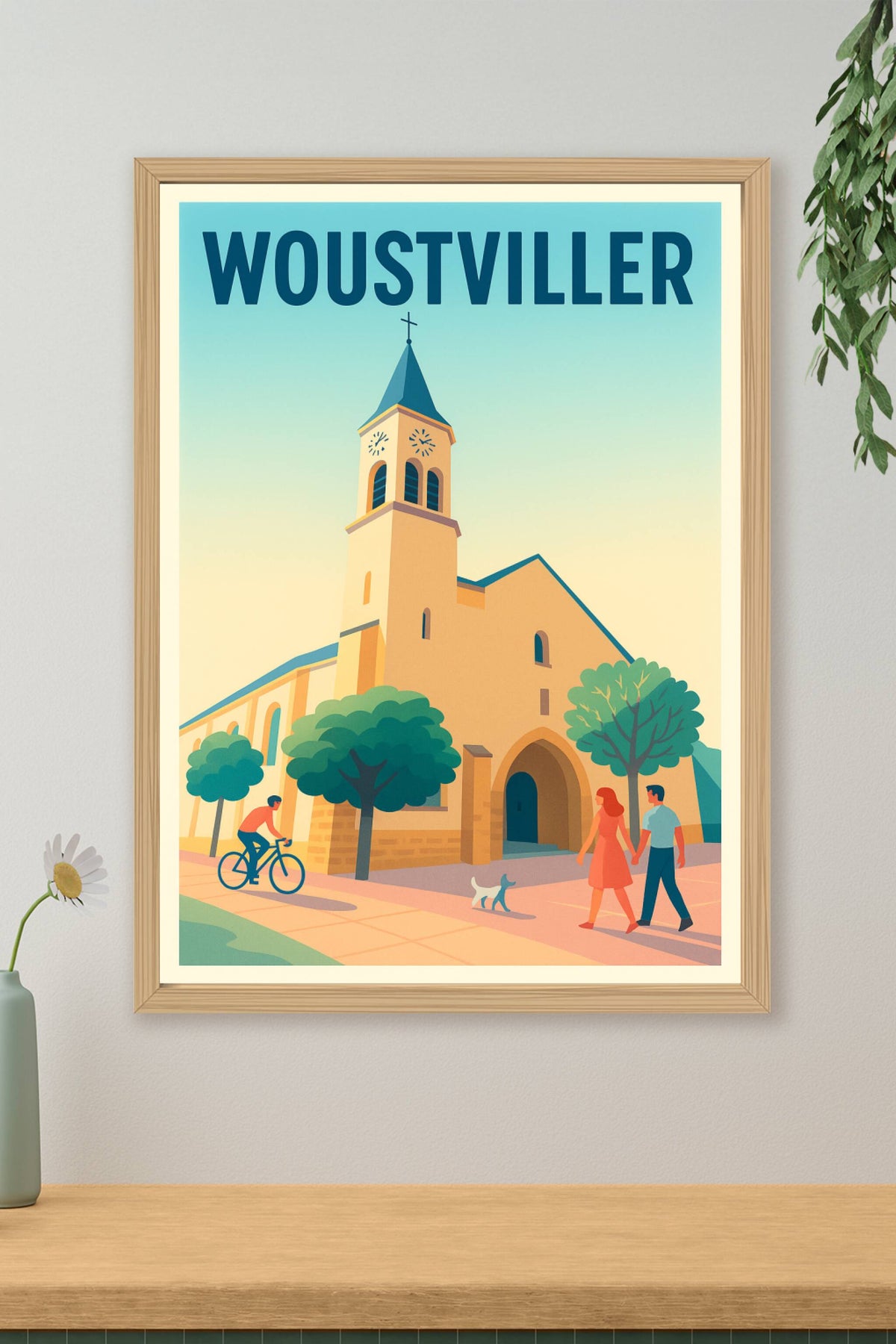 Affiche de Woustviller - Charme et sérénité au cœur du village
