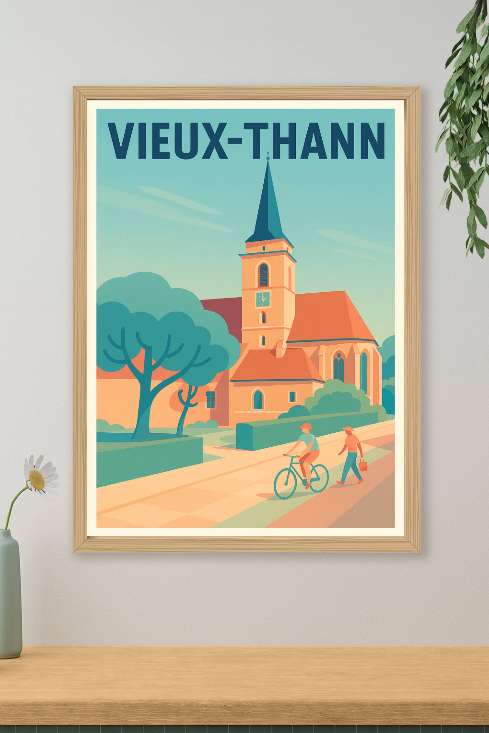 Affiche de Vieux-Thann - Charme architectural au cœur de la ville