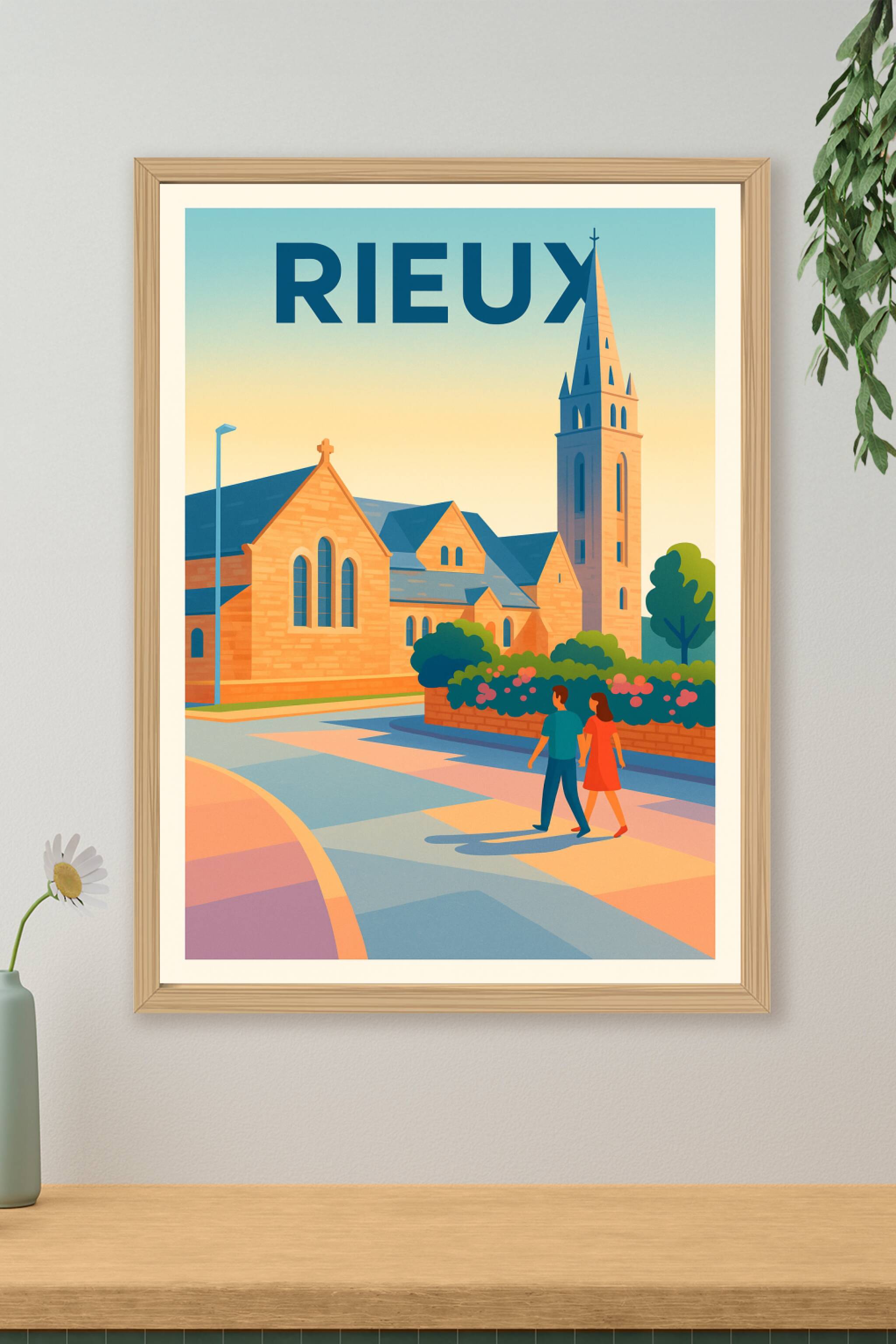 Affiche de Rieux - Promenade paisible au cœur du village