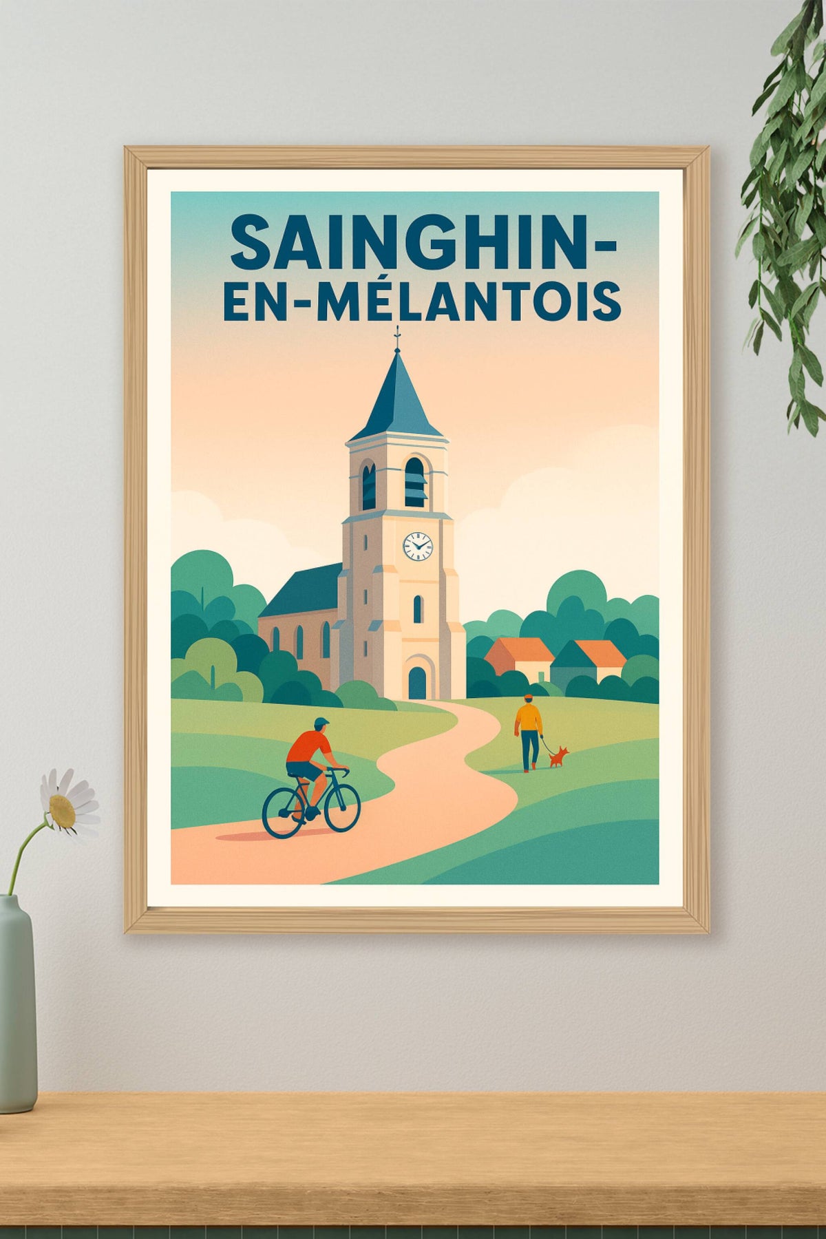Affiche de Sainghin-en-Mélantois - Charme paisible et campagne authentique