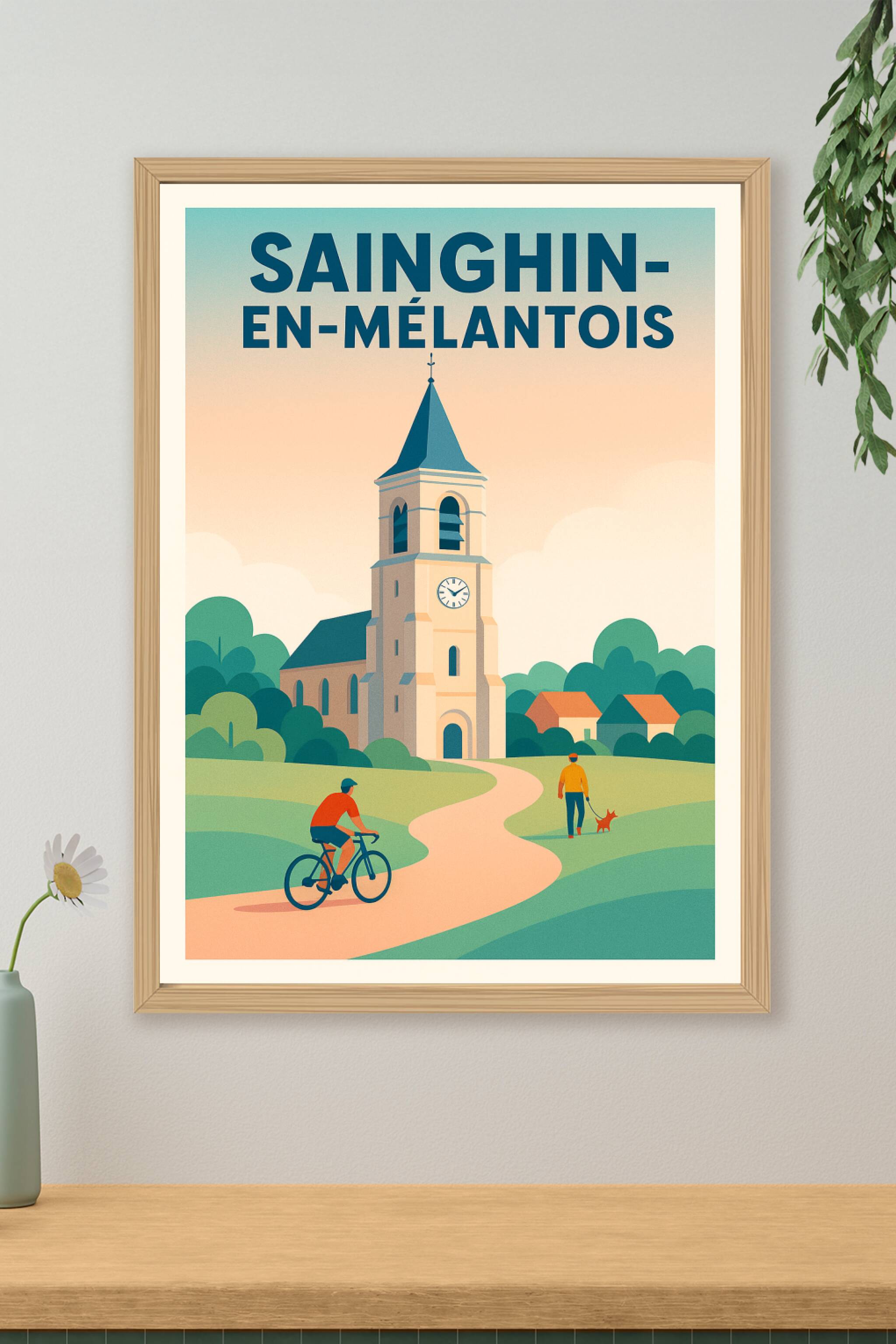 Affiche de Sainghin-en-Mélantois - Charme paisible et campagne authentique
