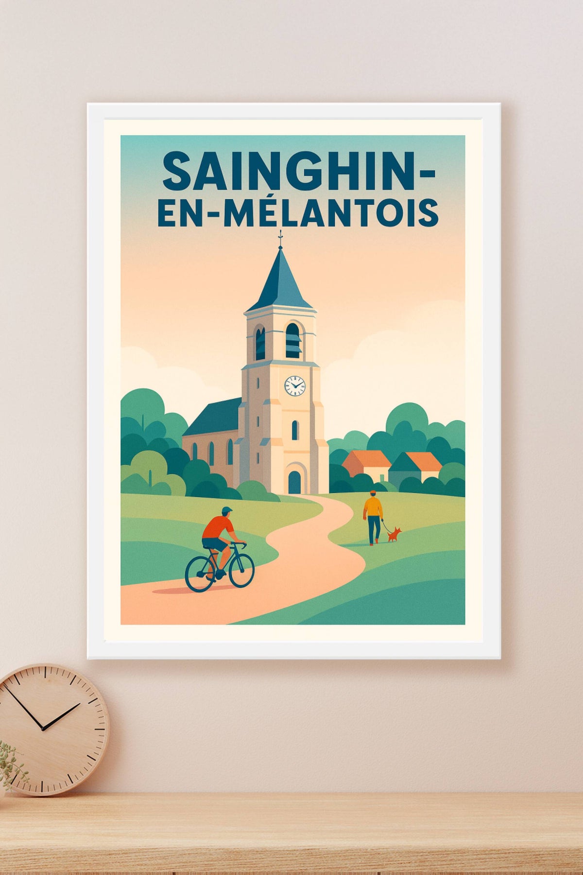 Affiche de Sainghin-en-Mélantois - Charme paisible et campagne authentique