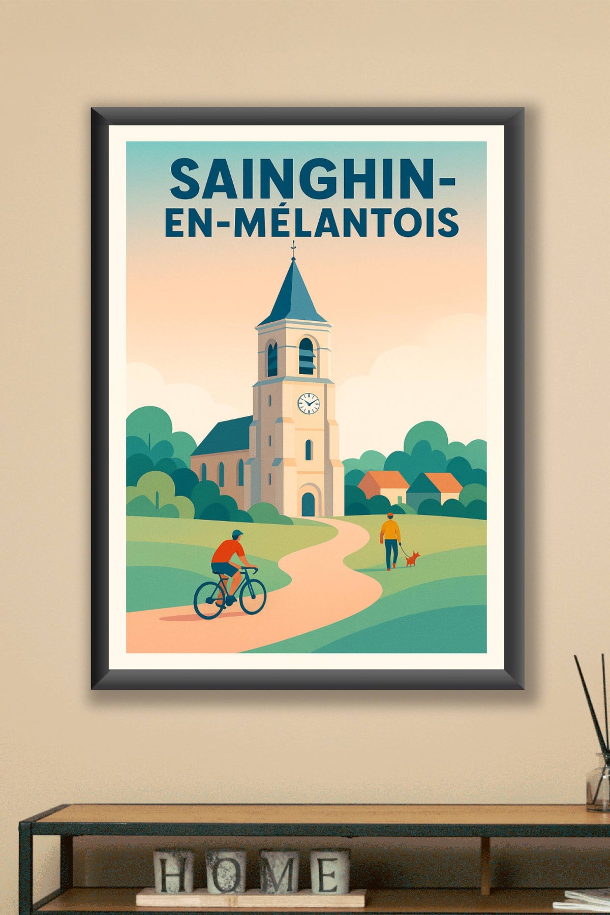 Affiche de Sainghin-en-Mélantois - Charme paisible et campagne authentique