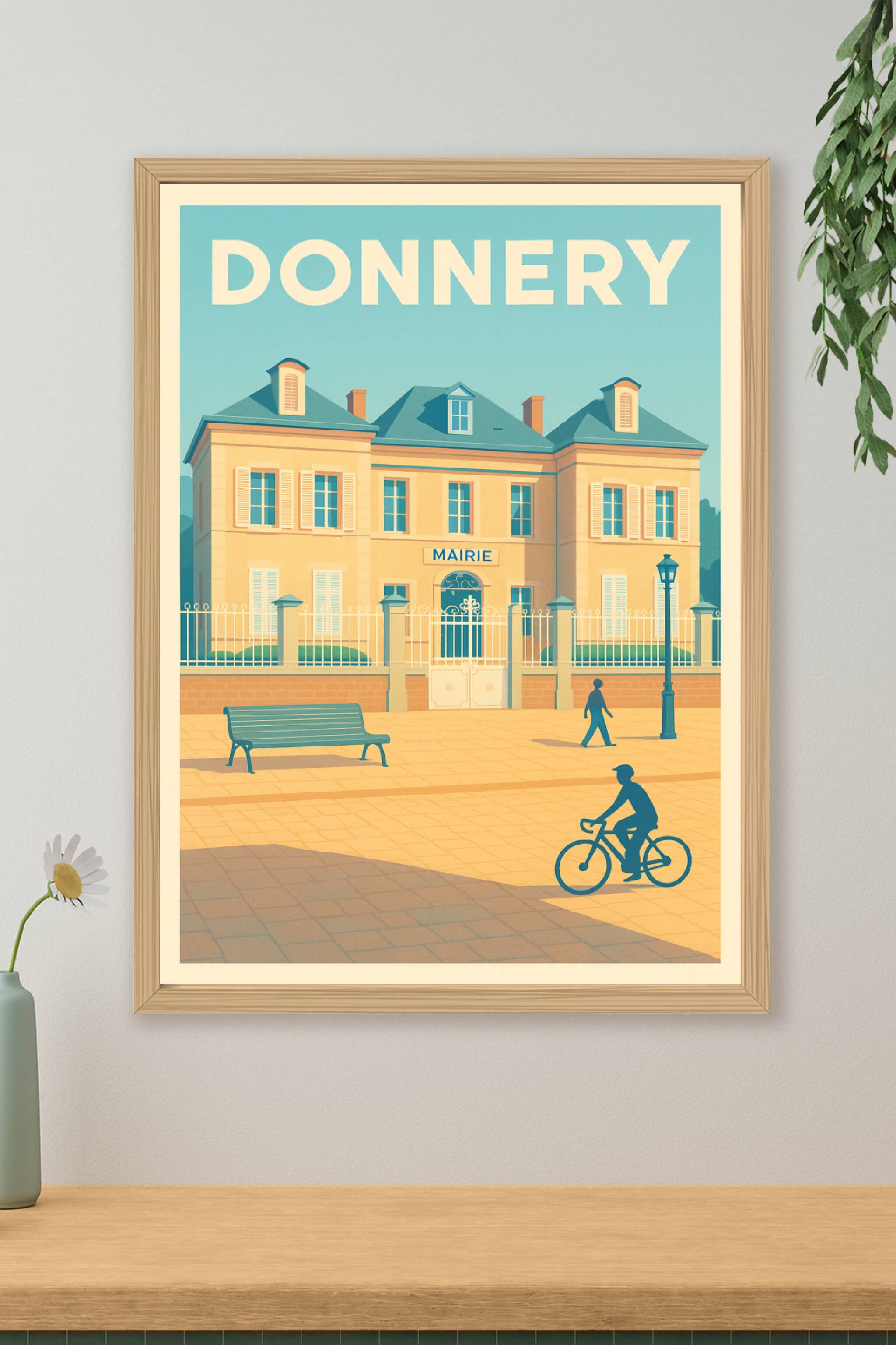 Affiche de Donnery - Charme tranquille de la mairie