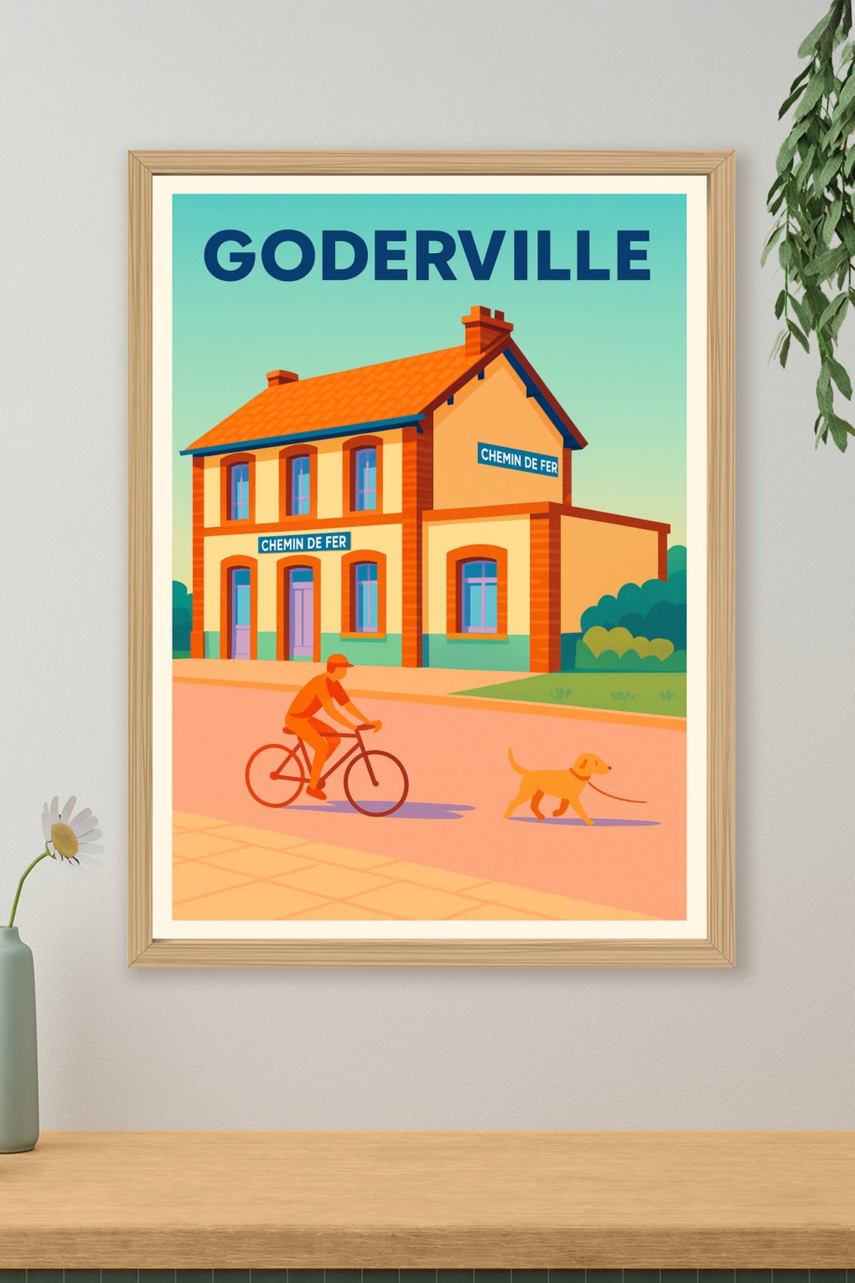 Affiche de Goderville - Charlies et promenade paisible au Chemin de Fer