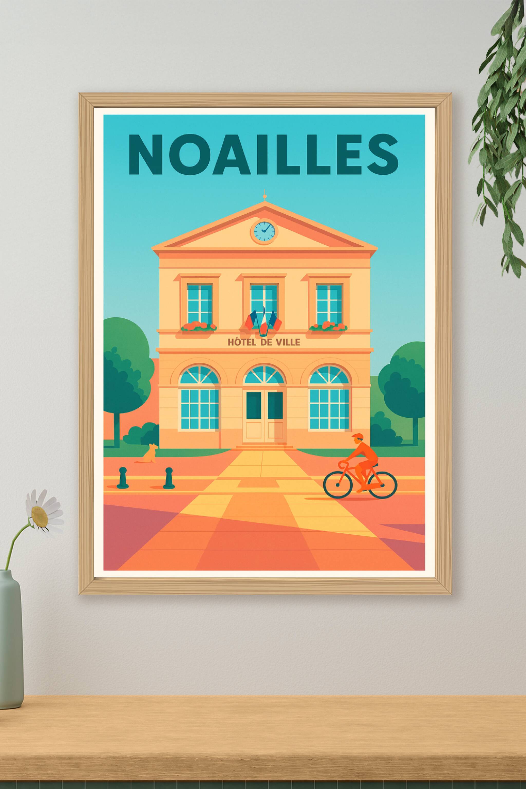 Affiche de Noailles - Charme et sérénité au cœur de la ville
