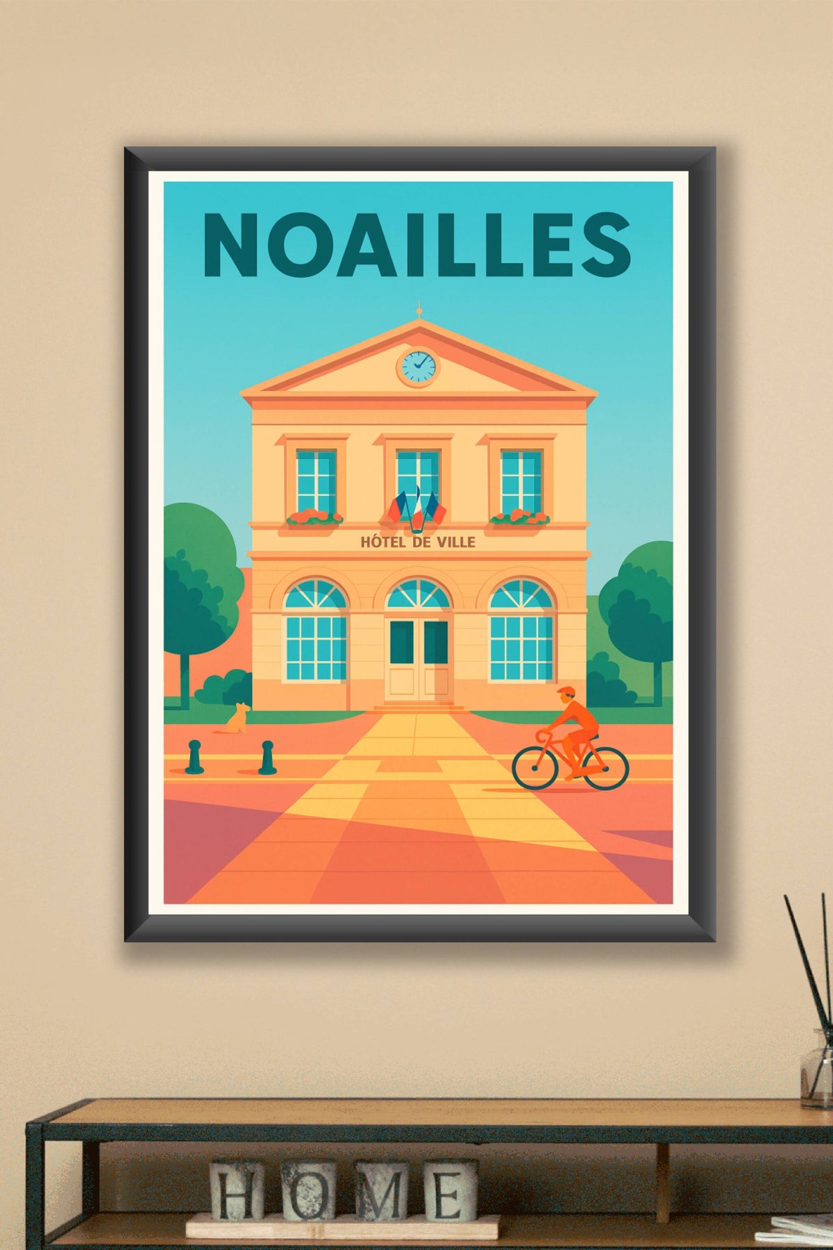 Affiche de Noailles - Charme et sérénité au cœur de la ville