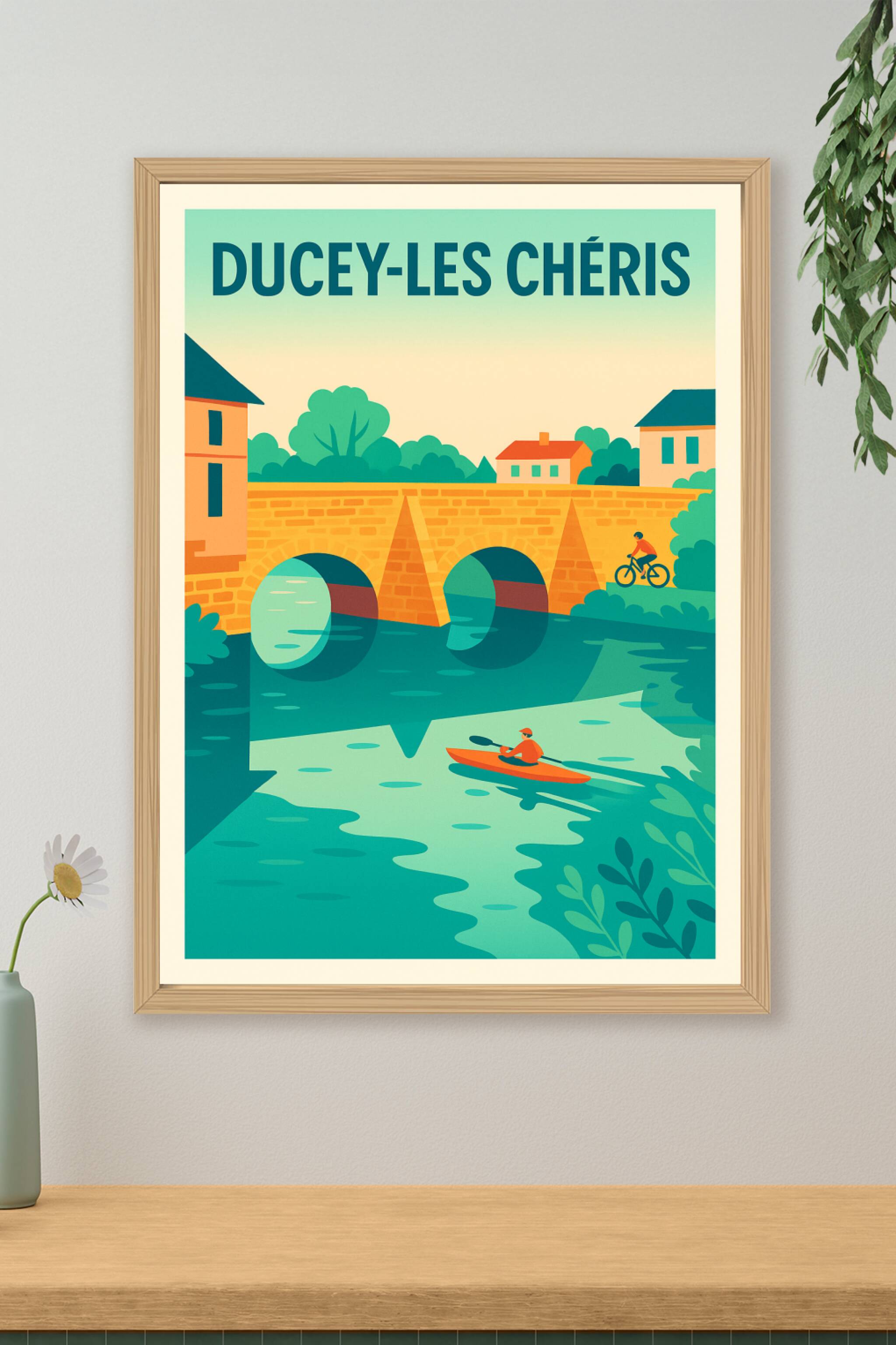 Affiche de Ducey-Les Chéris - Charme et sérénité au fil de l'eau