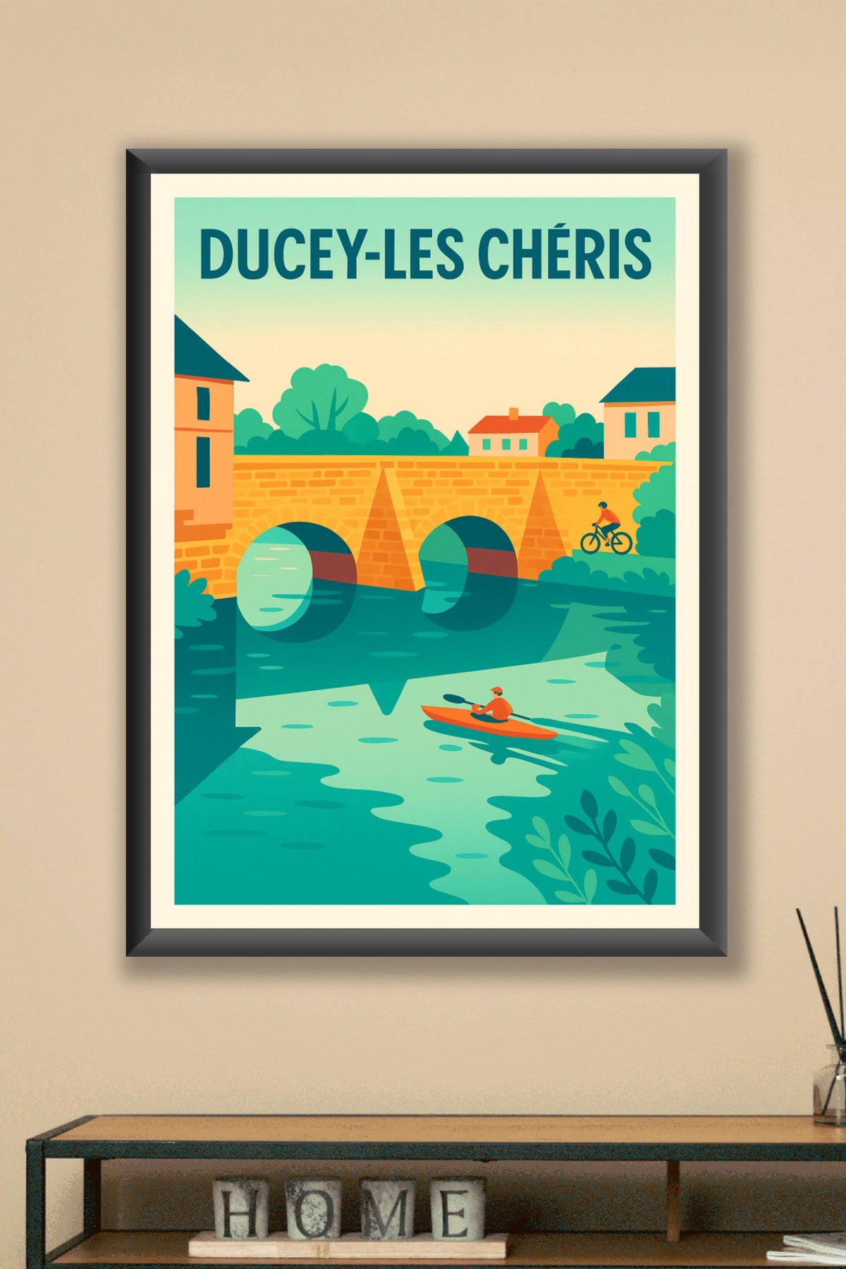 Affiche de Ducey-Les Chéris - Charme et sérénité au fil de l'eau