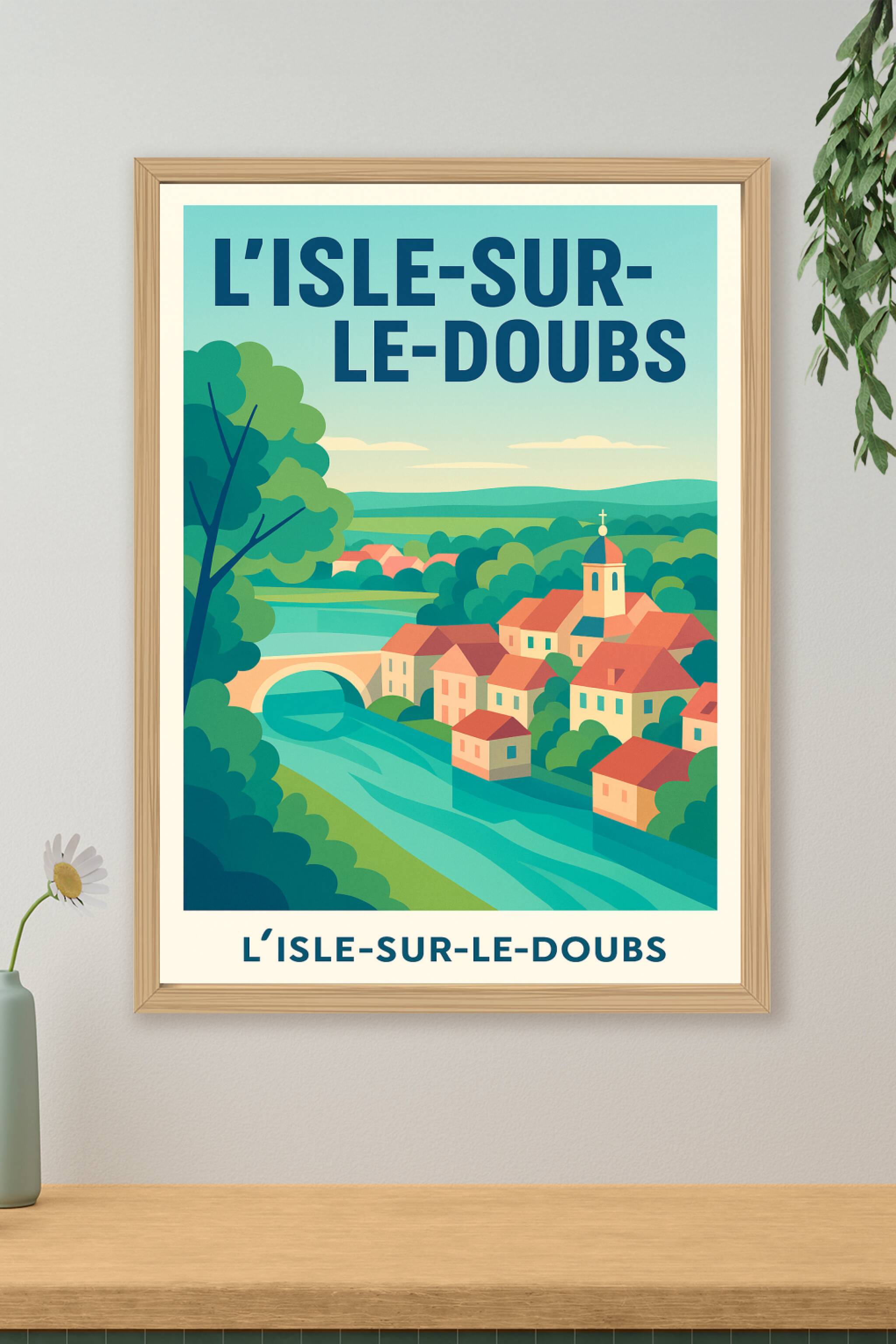 Affiche de L'Isle-sur-le-Doubs - Charme et sérénité au bord de l'eau
