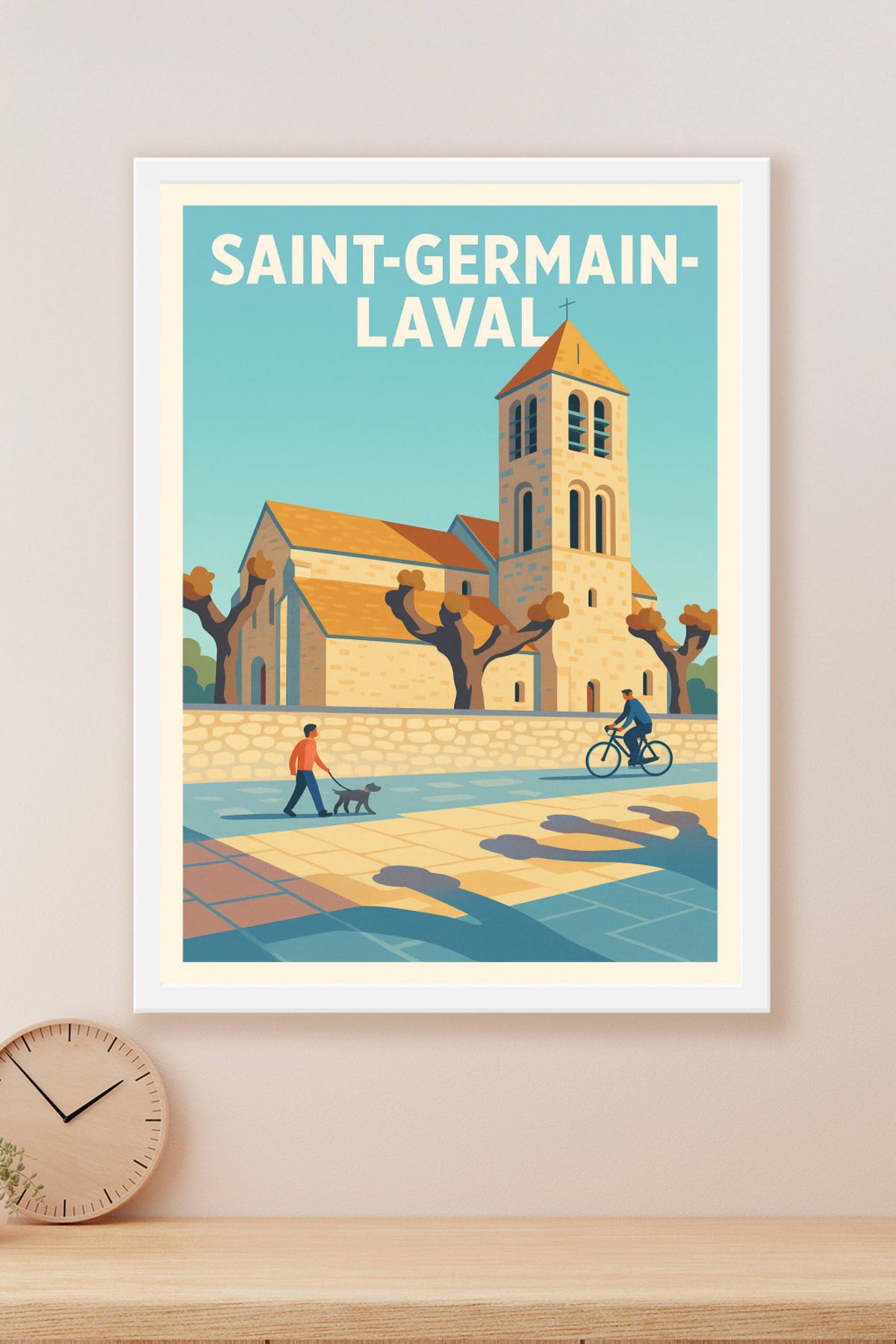 Affiche de Saint-Germain-Laval - Tranquillité et patrimoine au cœur de la ville