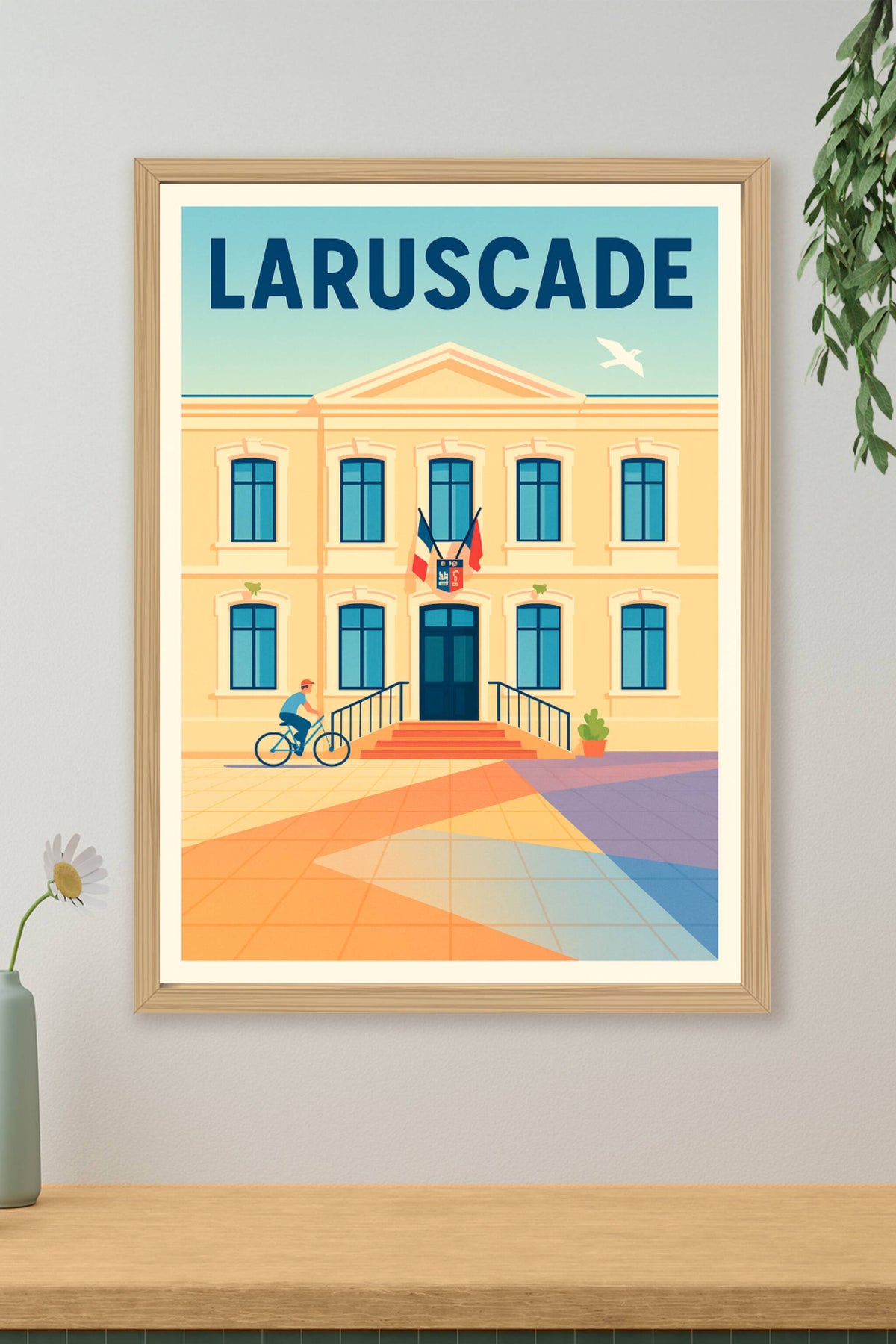 Affiche de Laruscade - L'élégance architecturale au cœur du village
