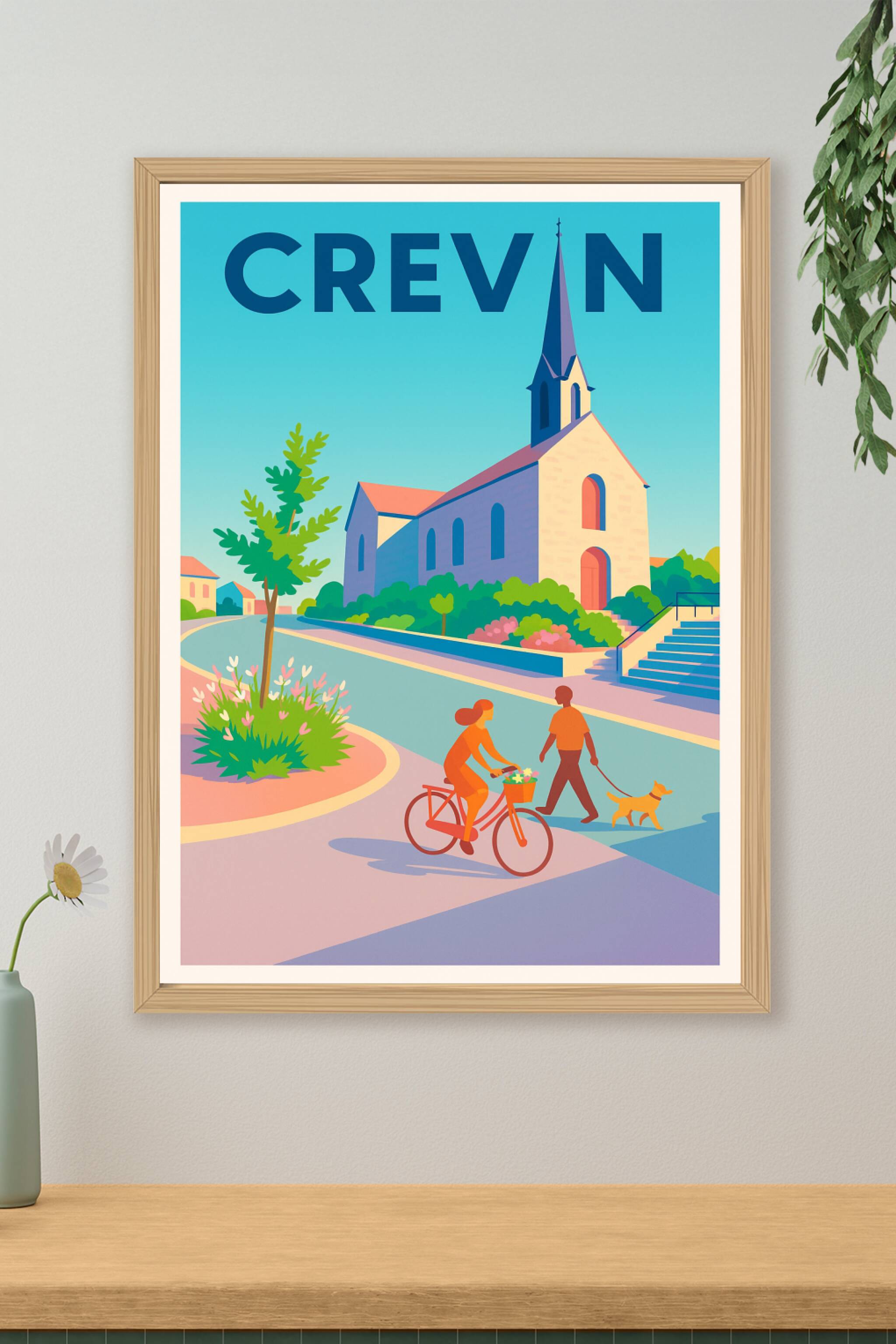Affiche de Crevin - Charme et douceur de vie au cœur du village