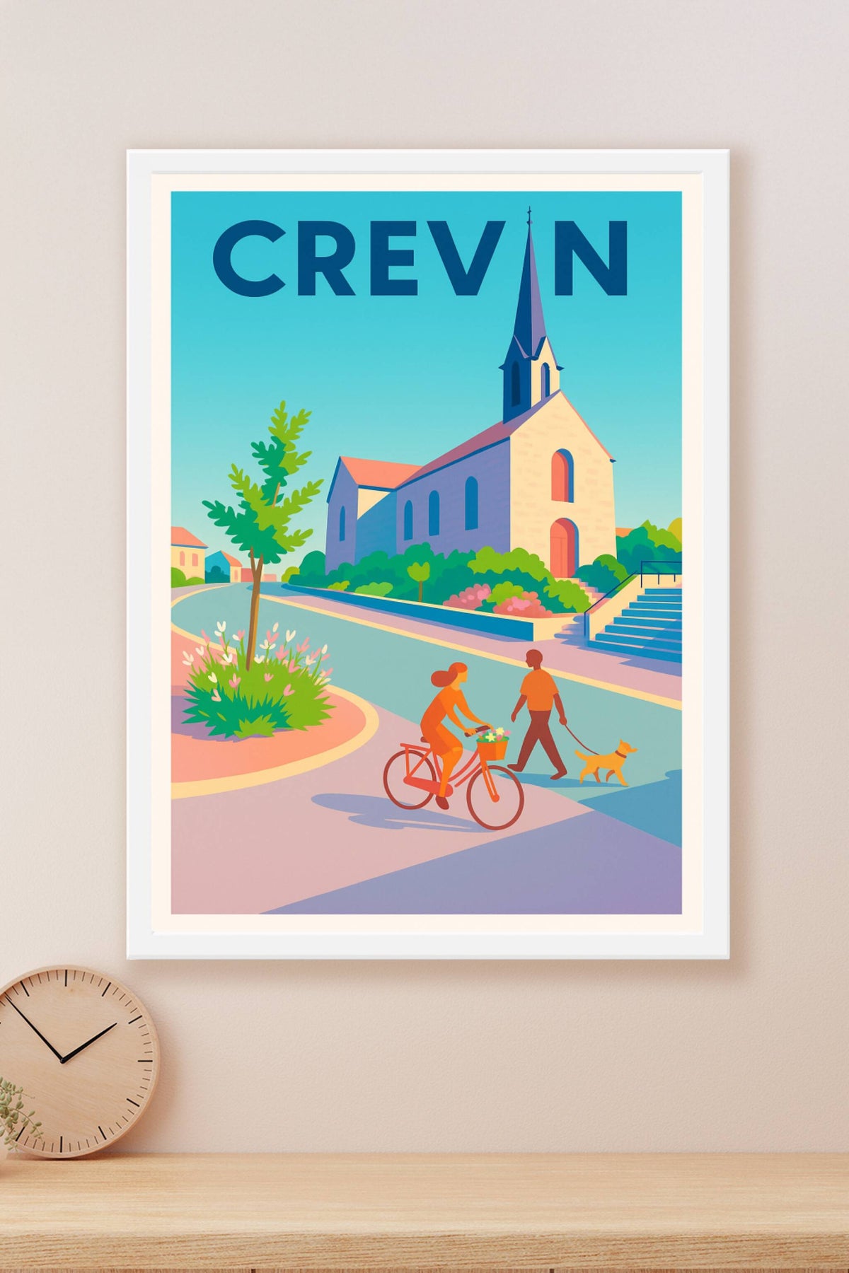 Affiche de Crevin - Charme et douceur de vie au cœur du village